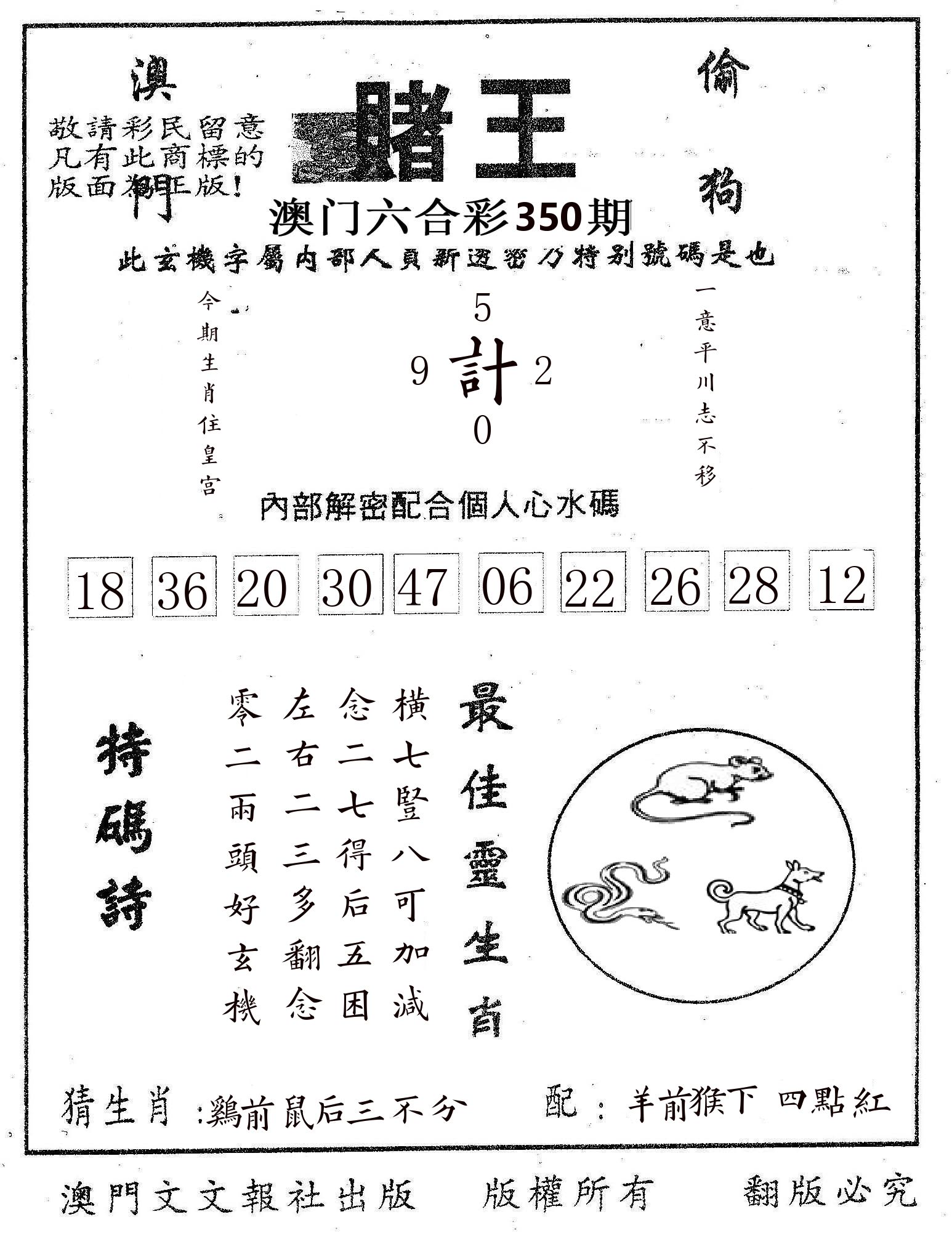赌王 第350期