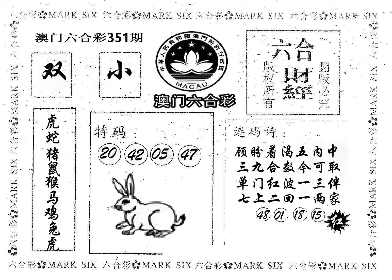 六合财经 第351期