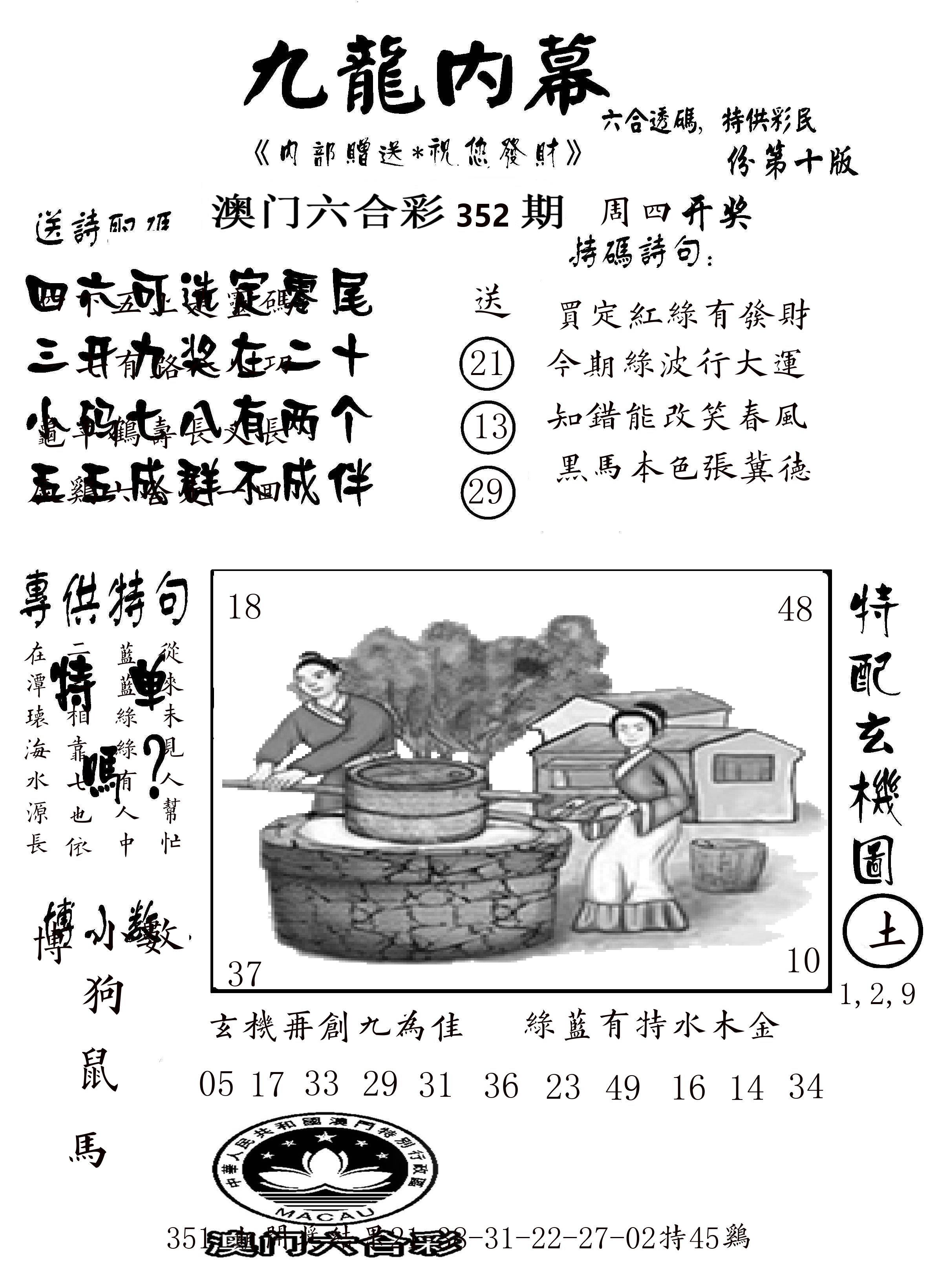 澳门传真2 第352期