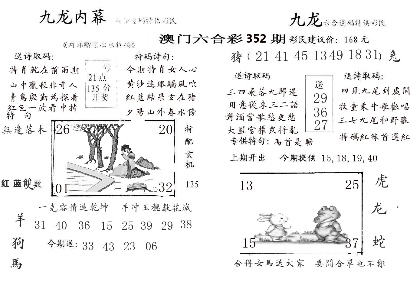 九龙内幕 第352期