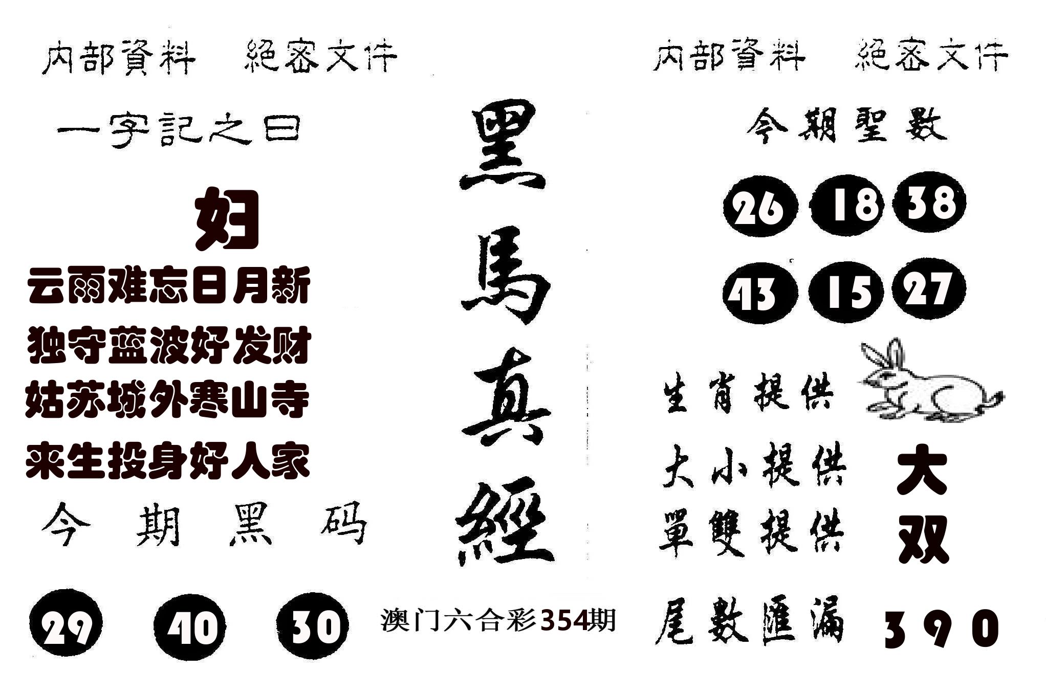 黑马真经 第354期