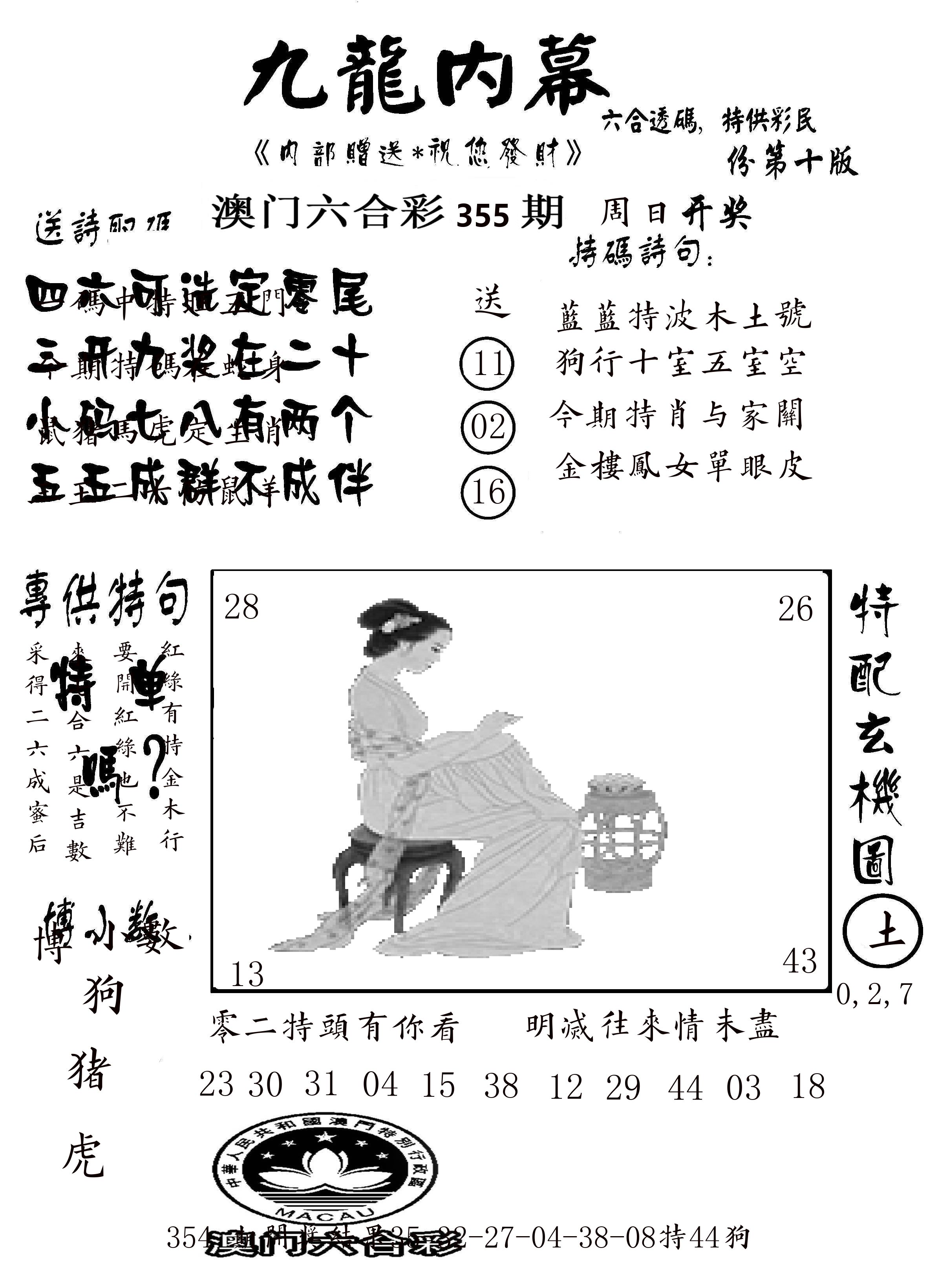 澳门传真2 第355期