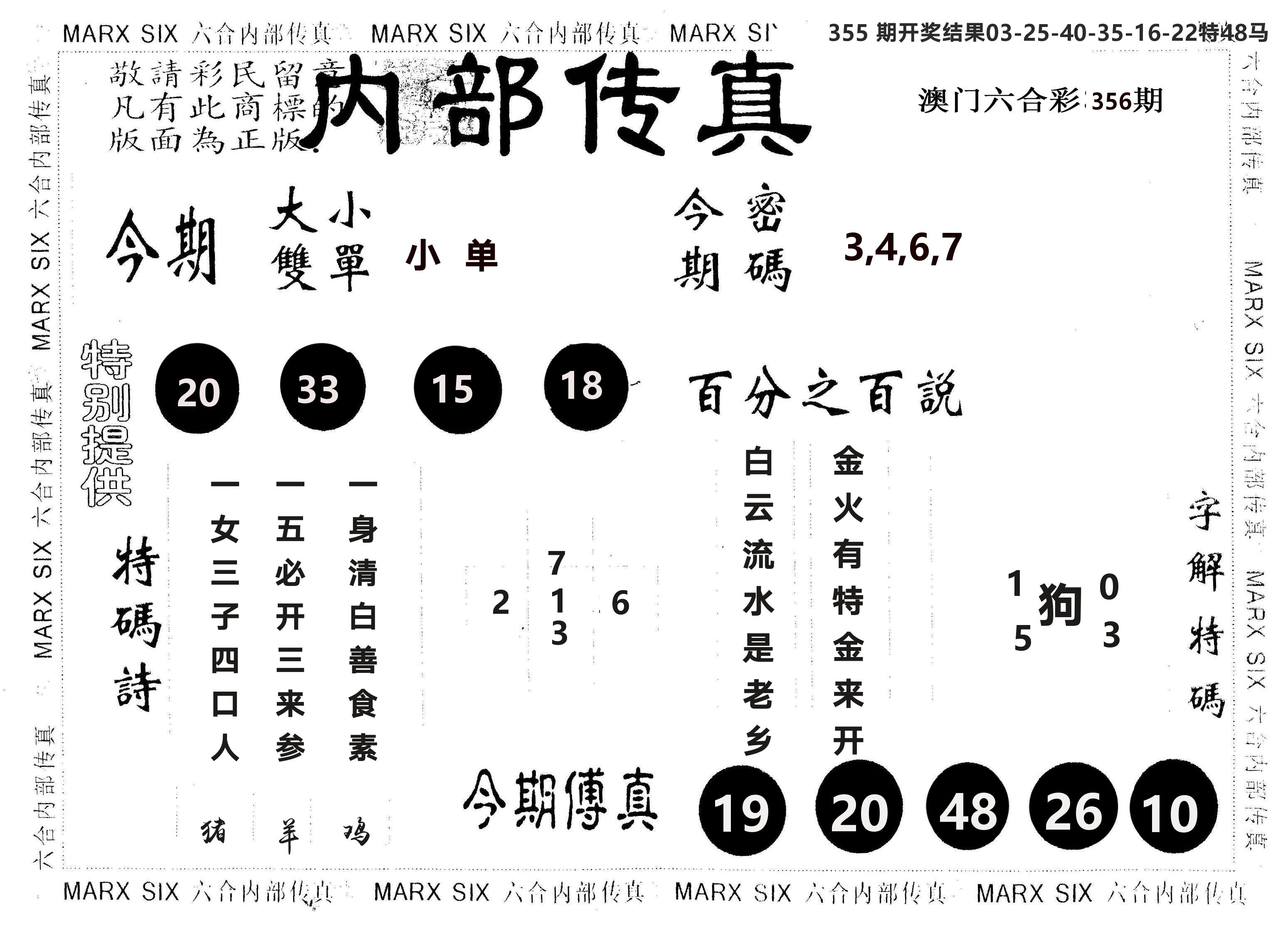 另版内部传真 第356期