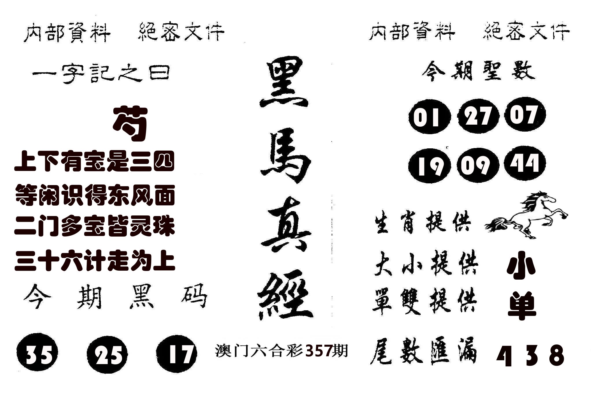 黑马真经 第357期