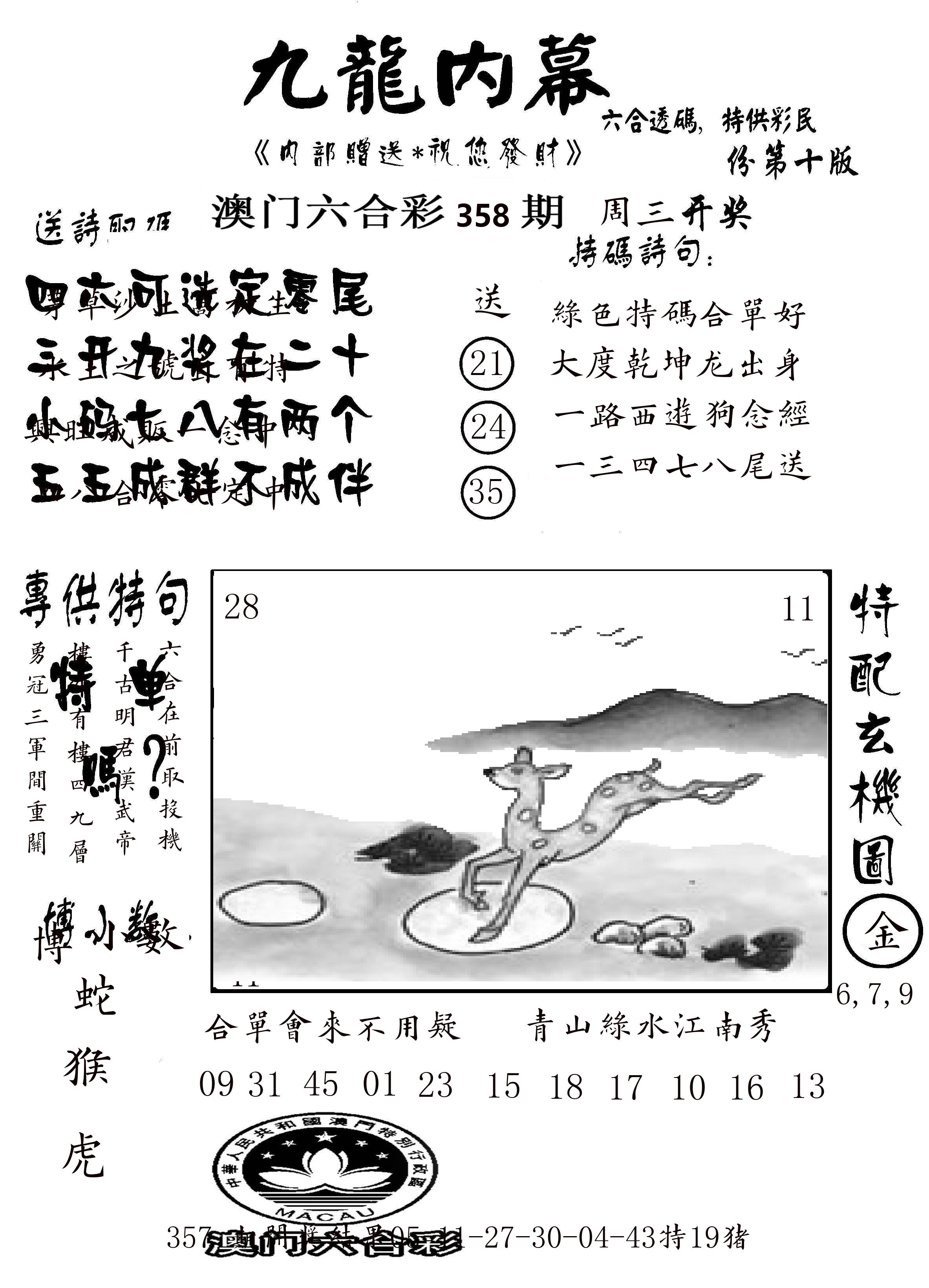 澳门传真2 第358期