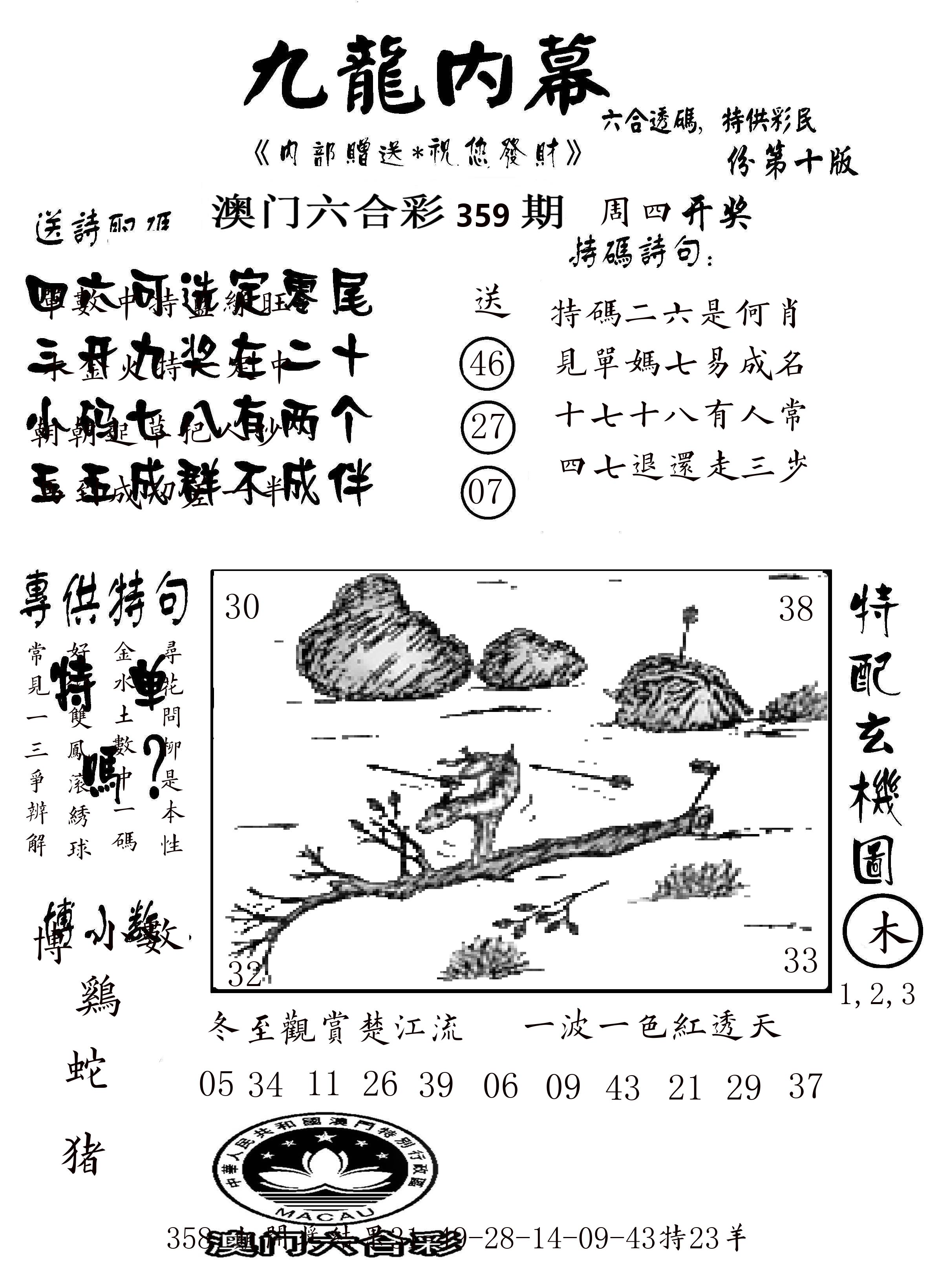 澳门传真2 第359期