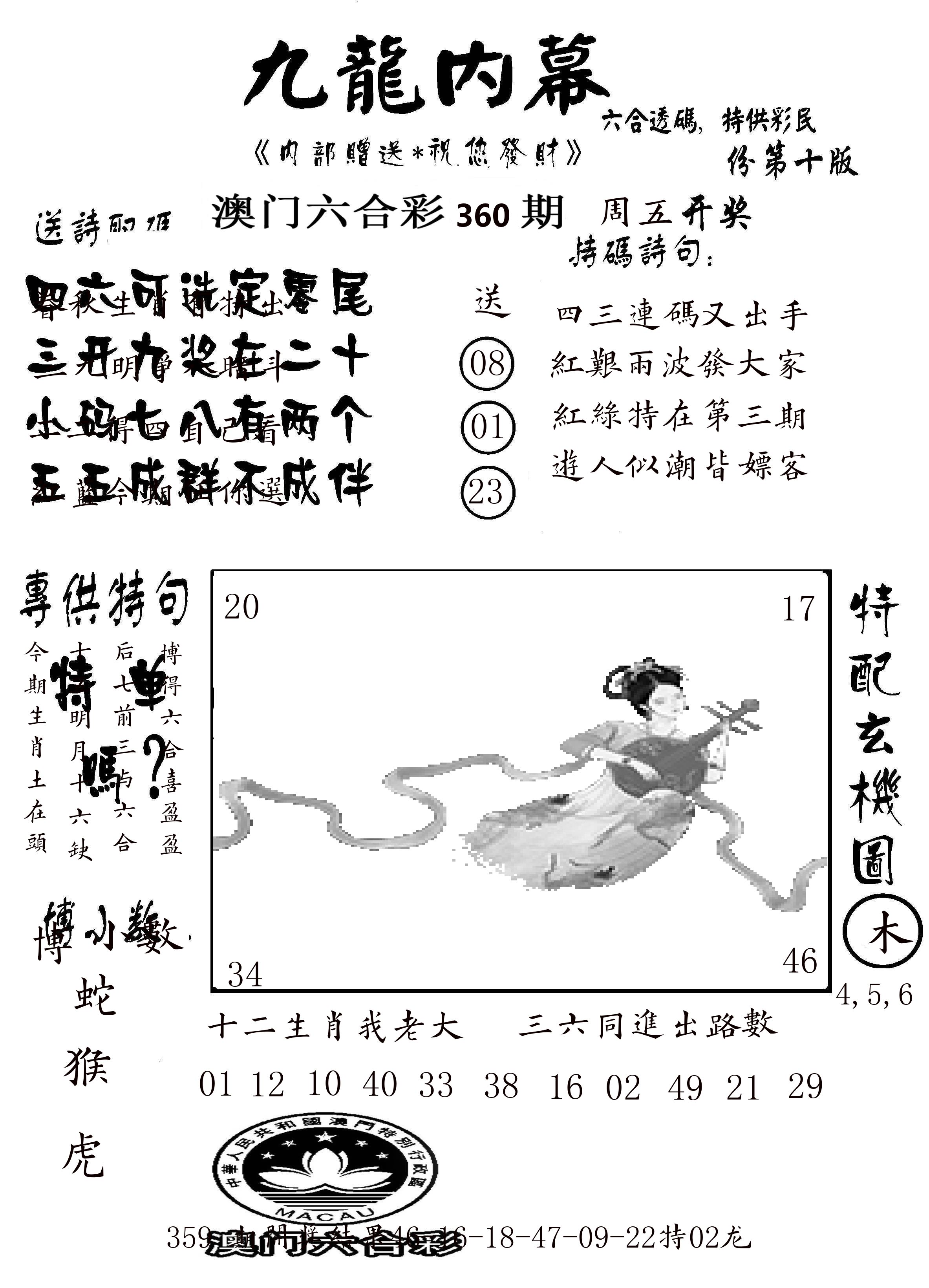 澳门传真2 第360期
