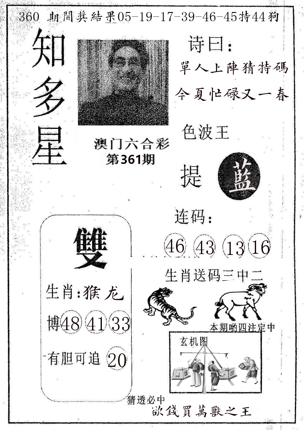 知多星 第361期
