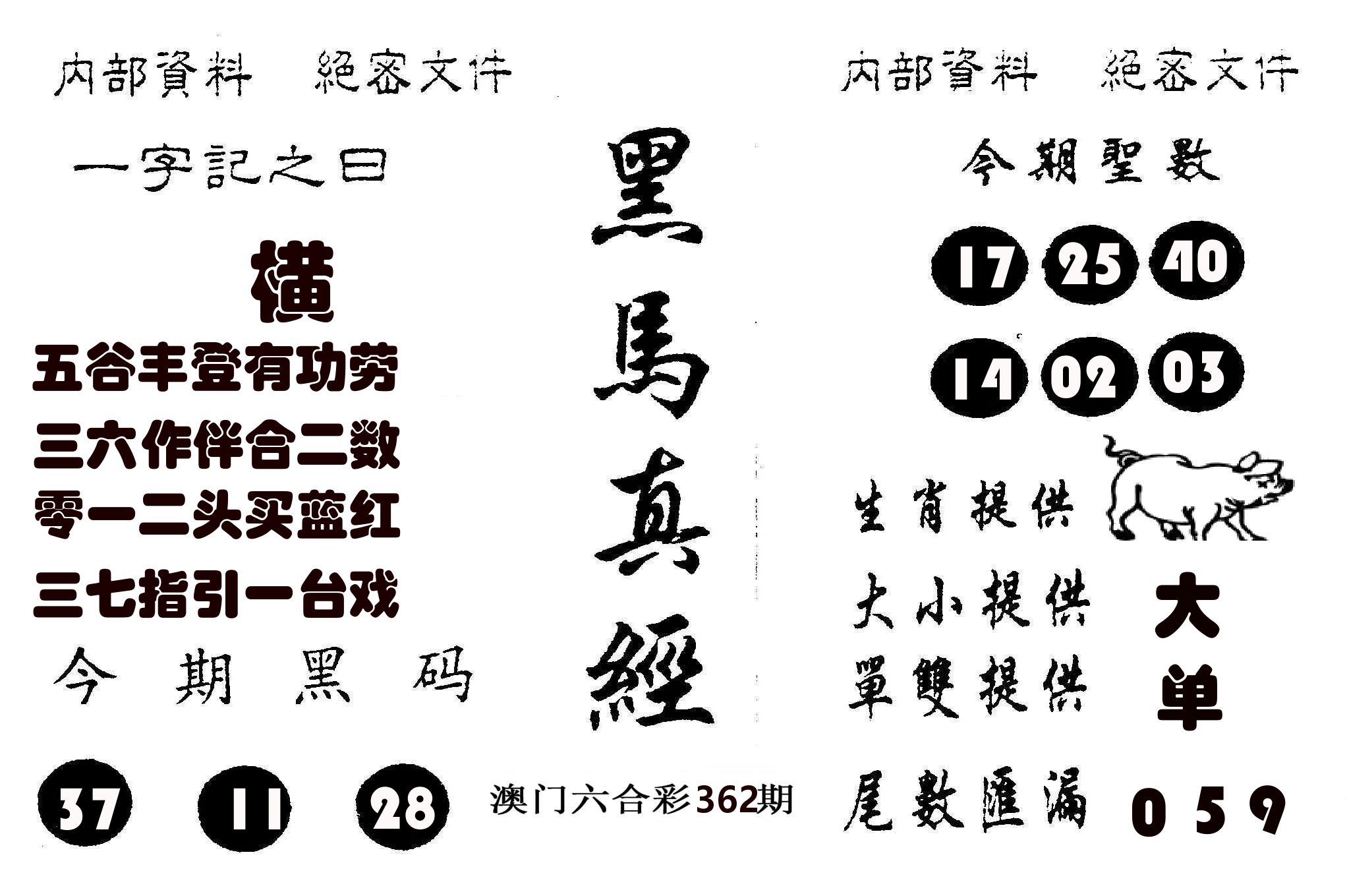 黑马真经 第362期