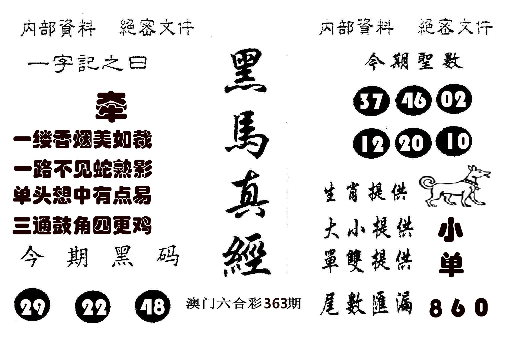 黑马真经 第363期