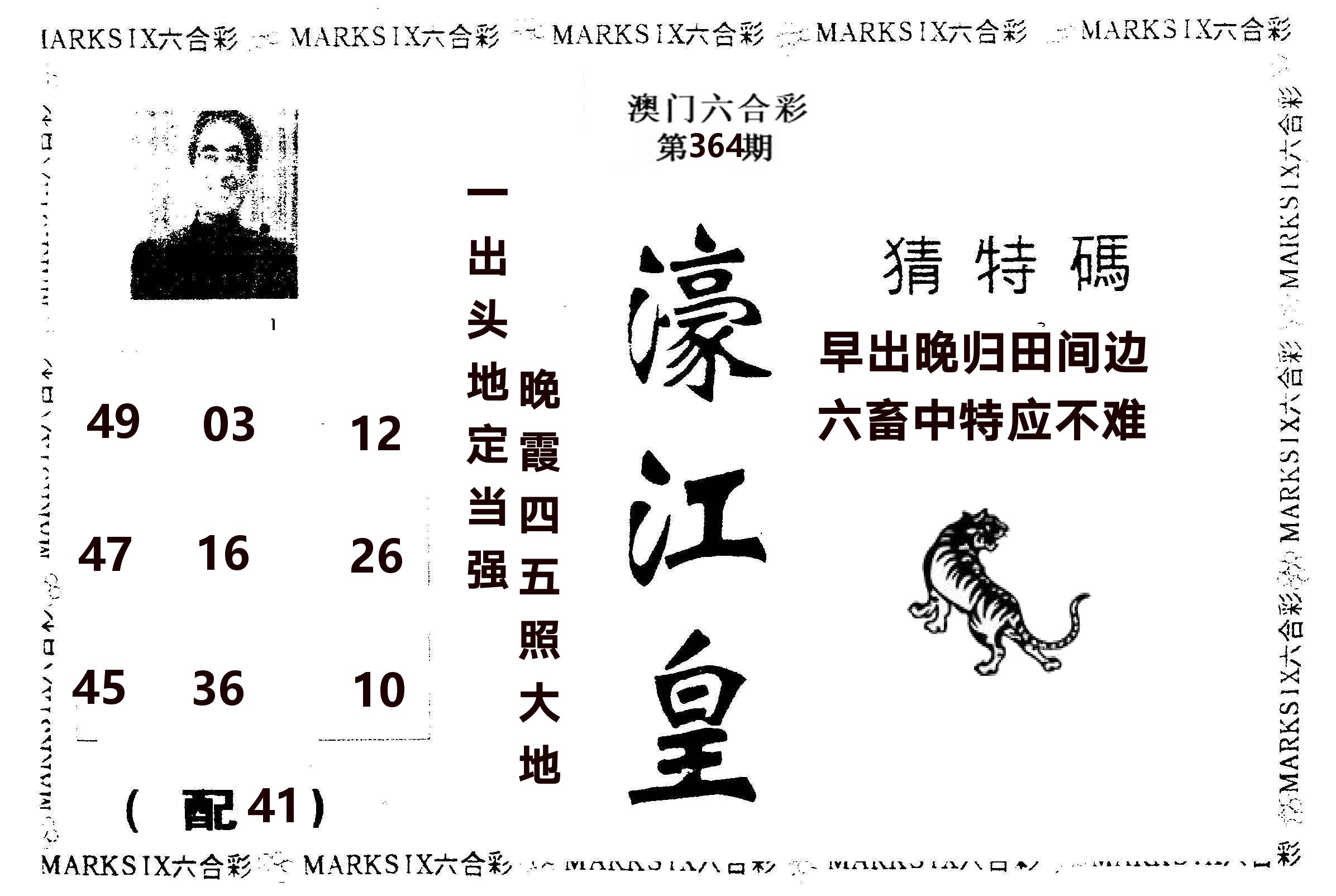 濠江皇 第364期