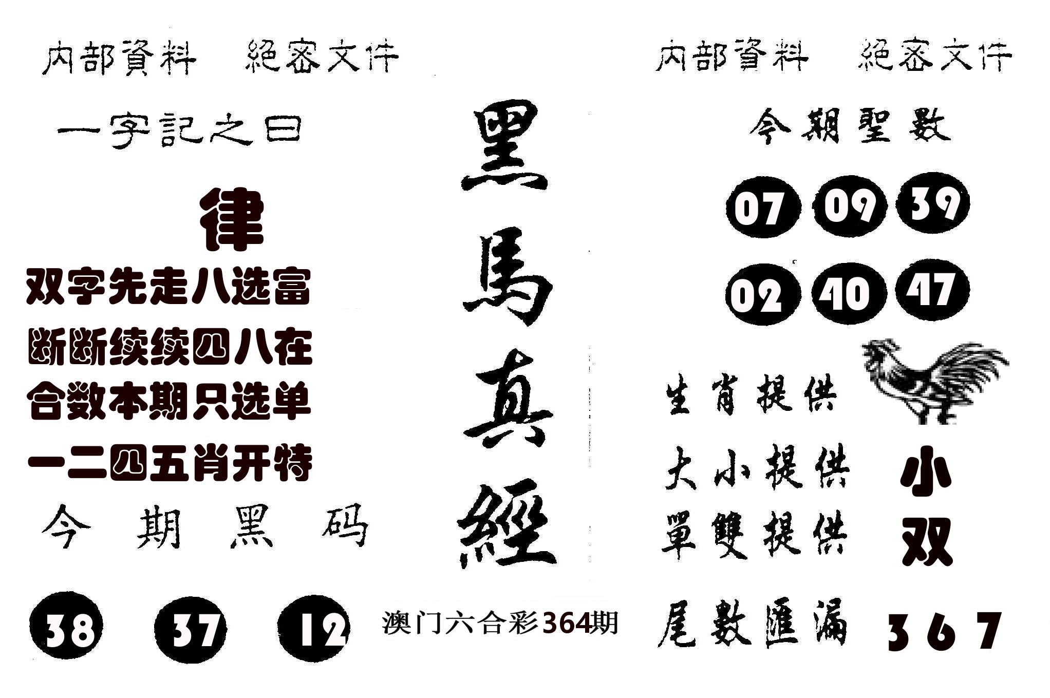 黑马真经 第364期