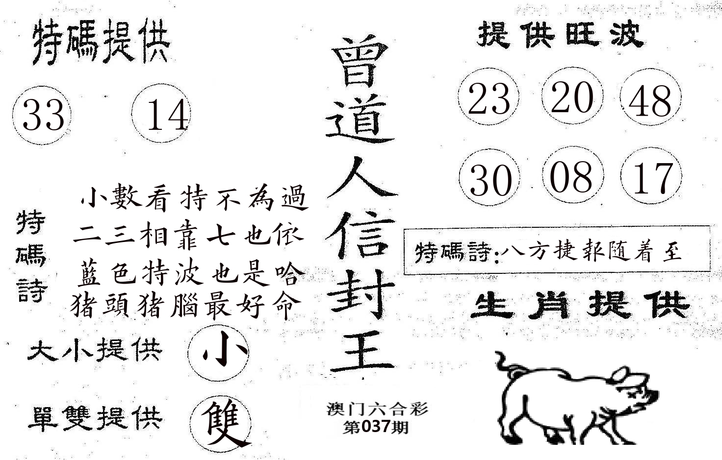 曾信封王 第37期