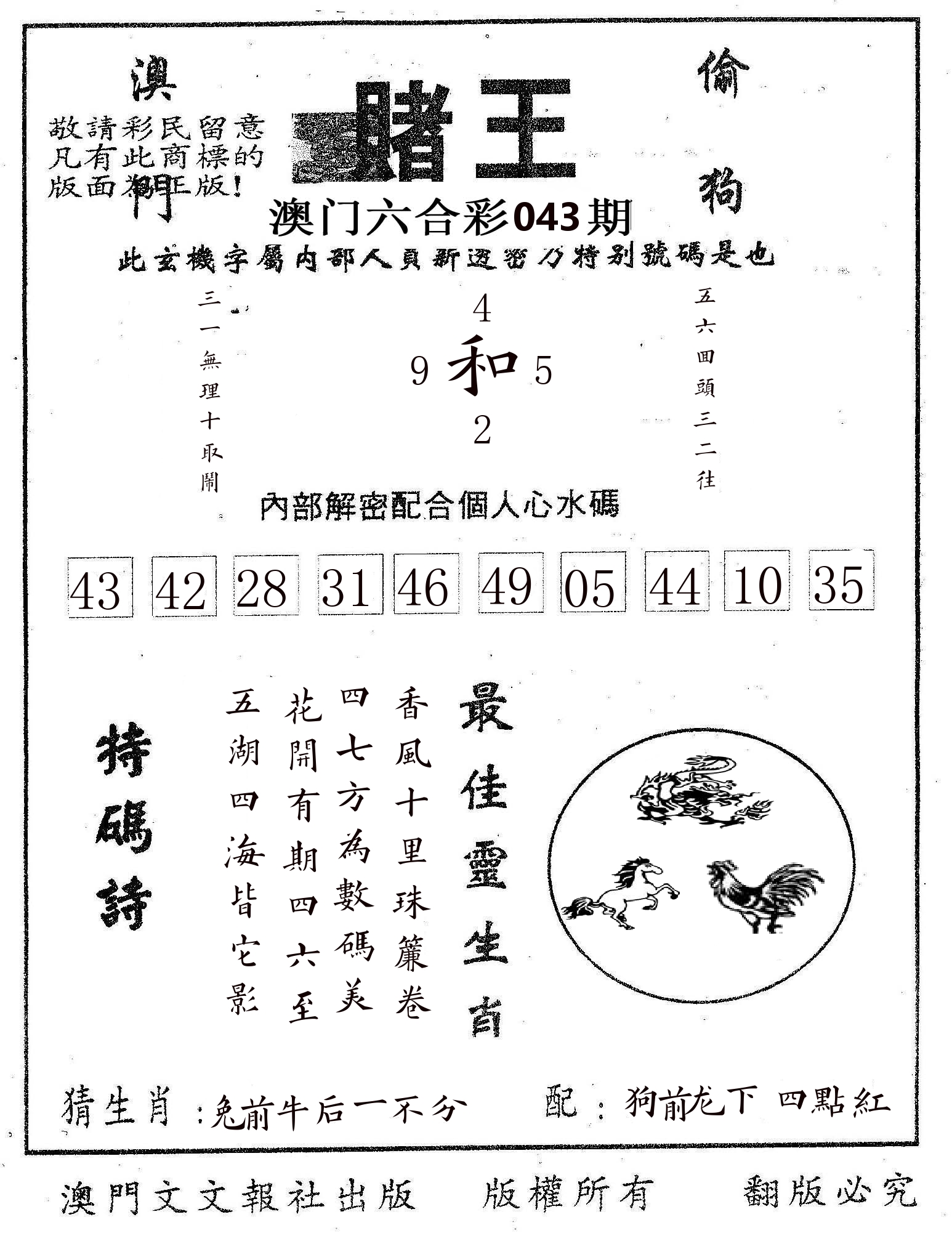 赌王 第43期