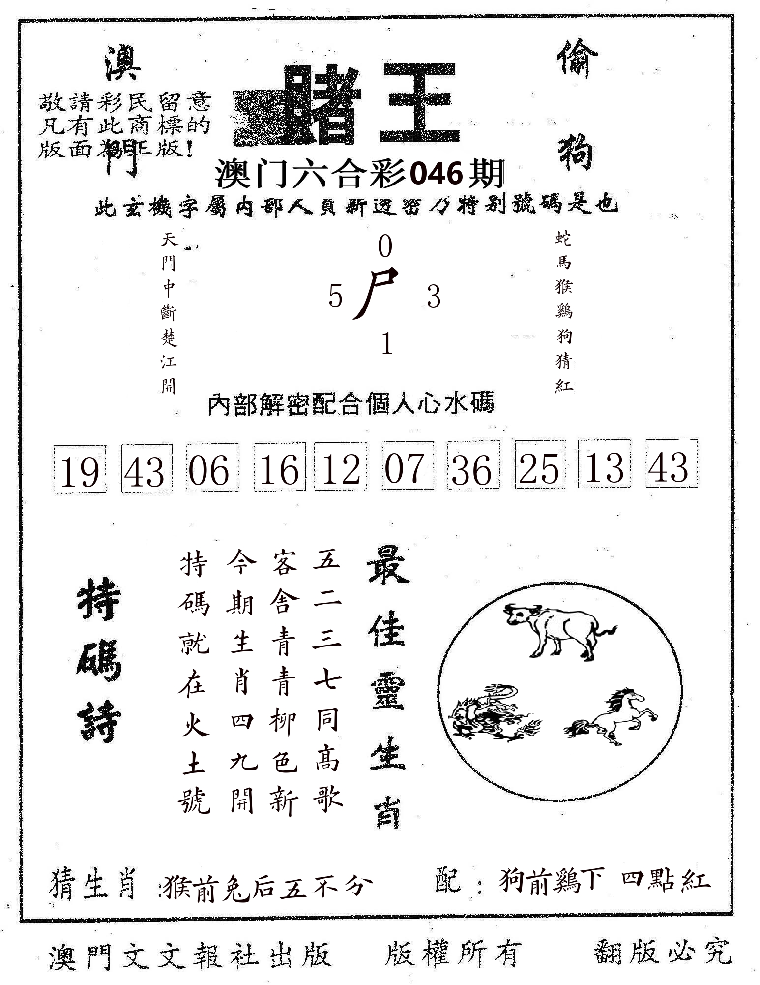 赌王 第46期