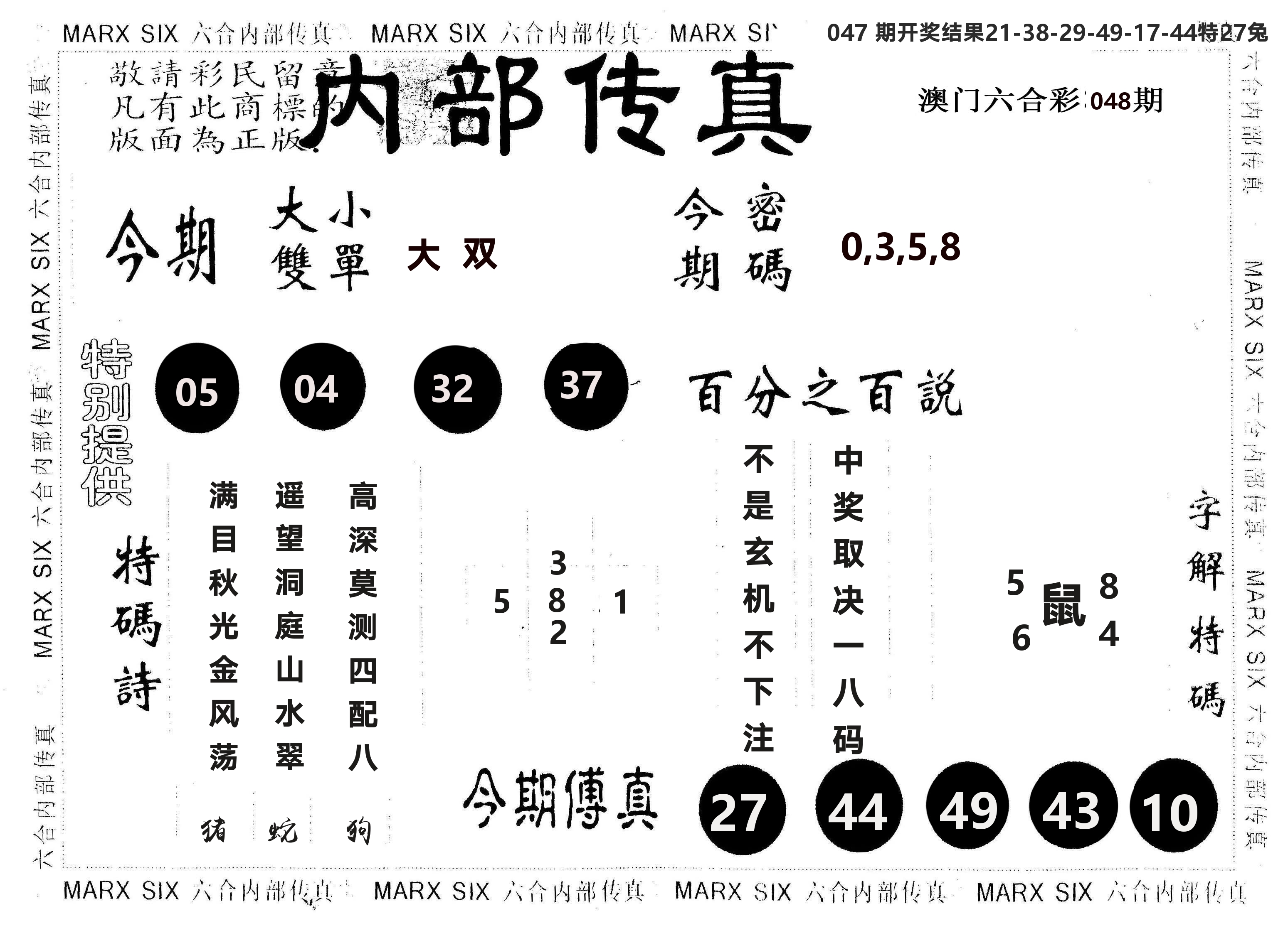 另版内部传真 第48期