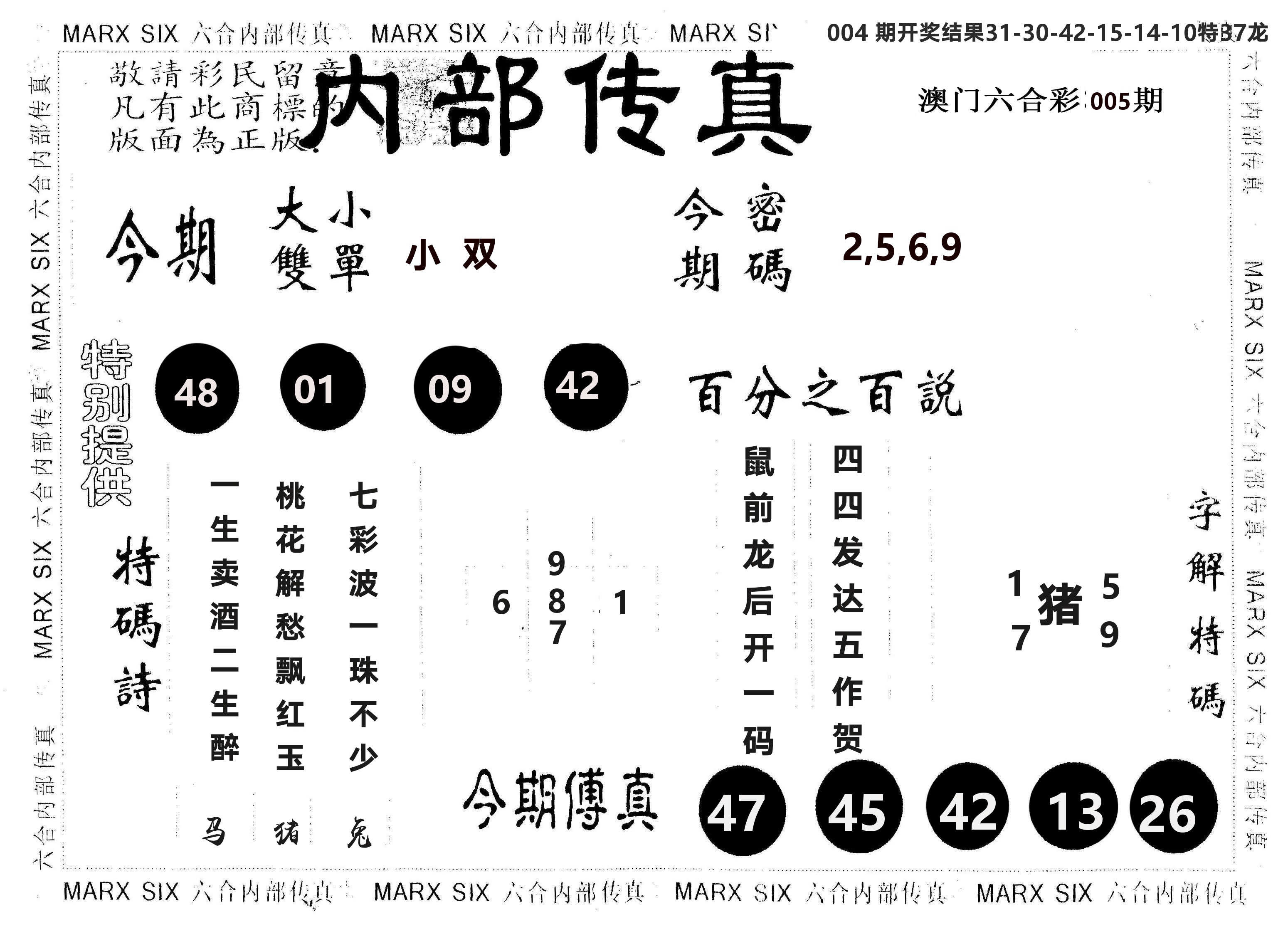另版内部传真 第5期