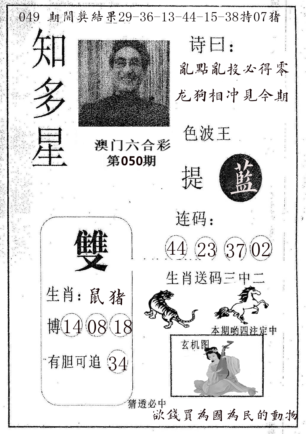 知多星 第50期
