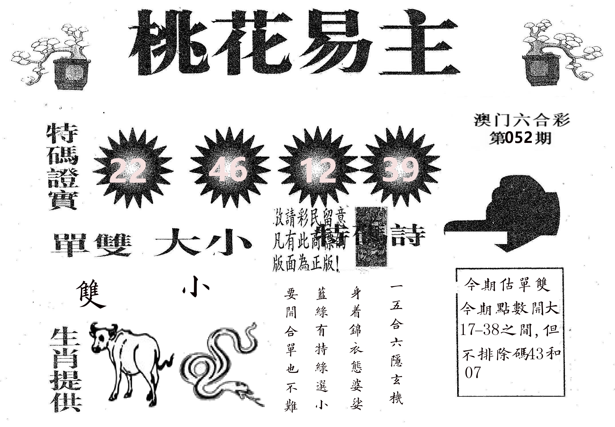 桃花易主 第52期