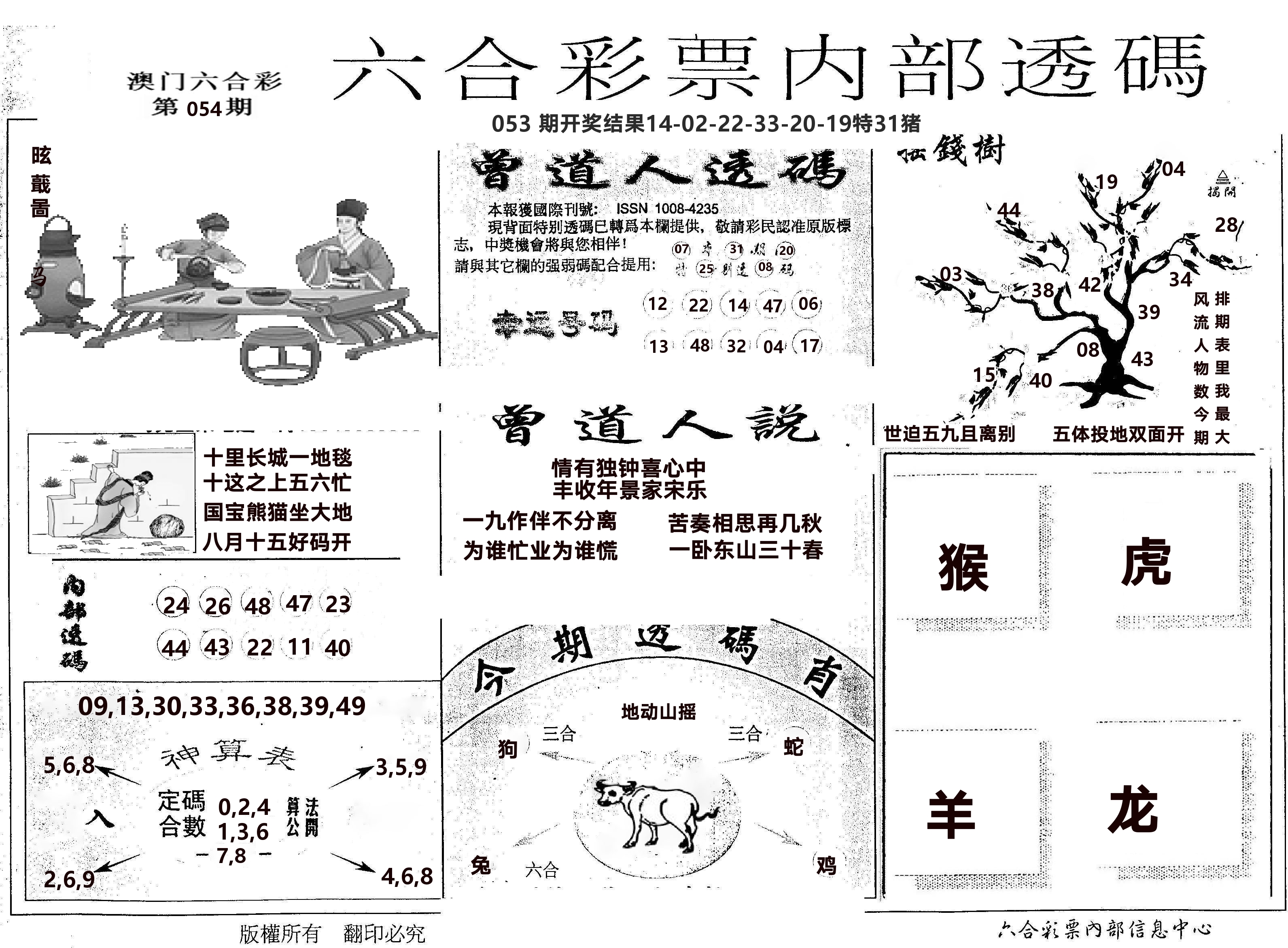 内部透码(信封) 第54期