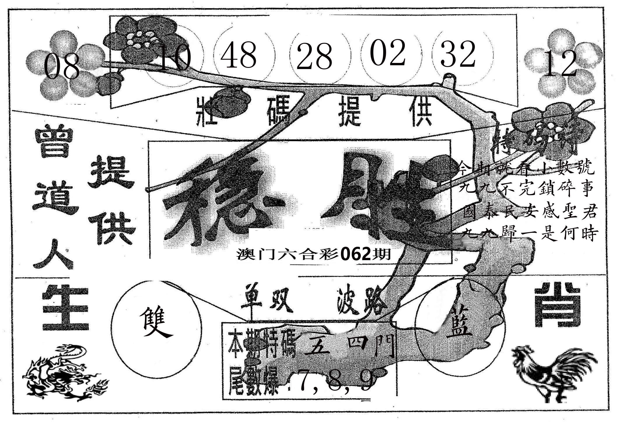 稳胜 第62期