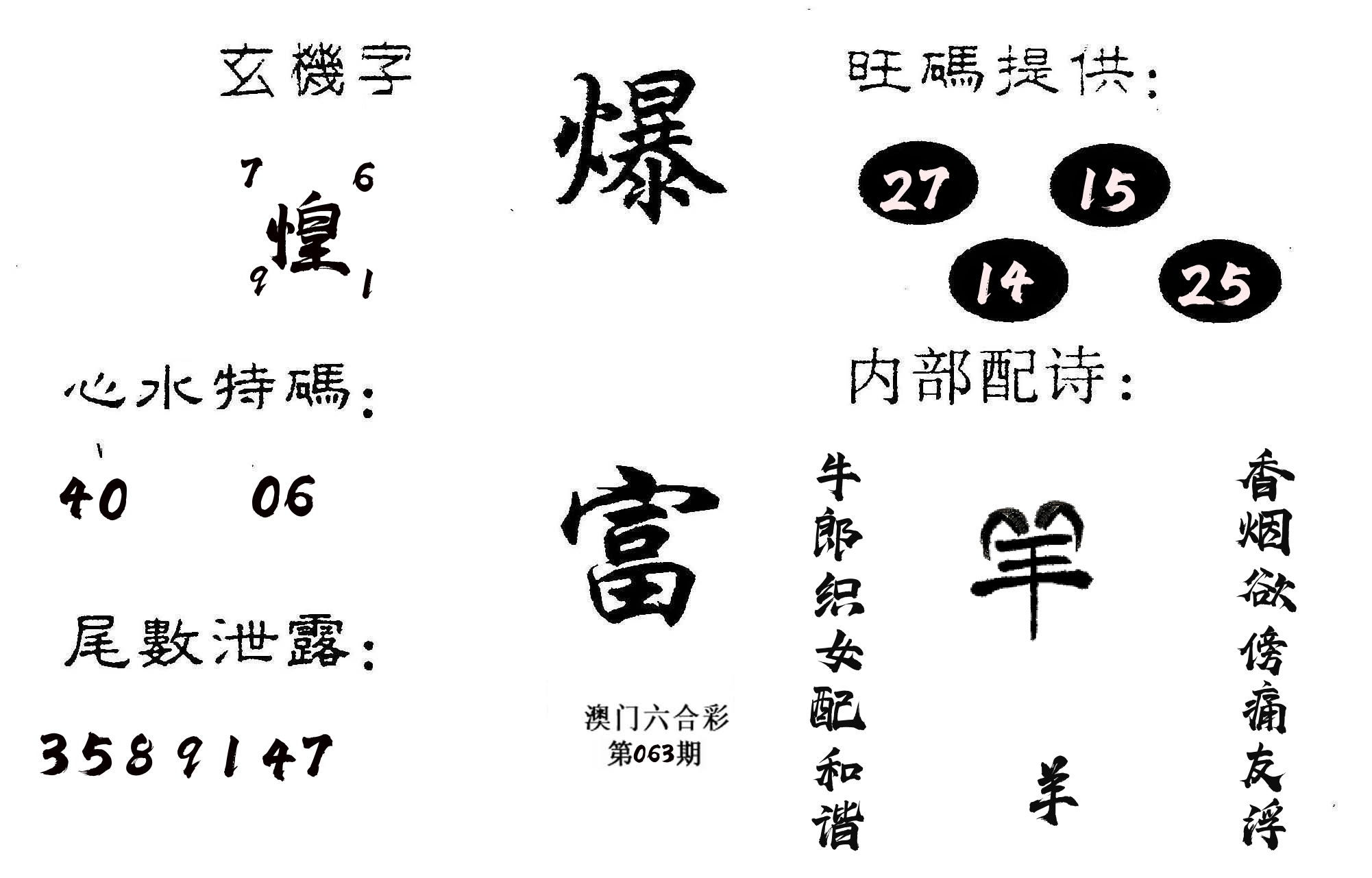 爆富 第63期