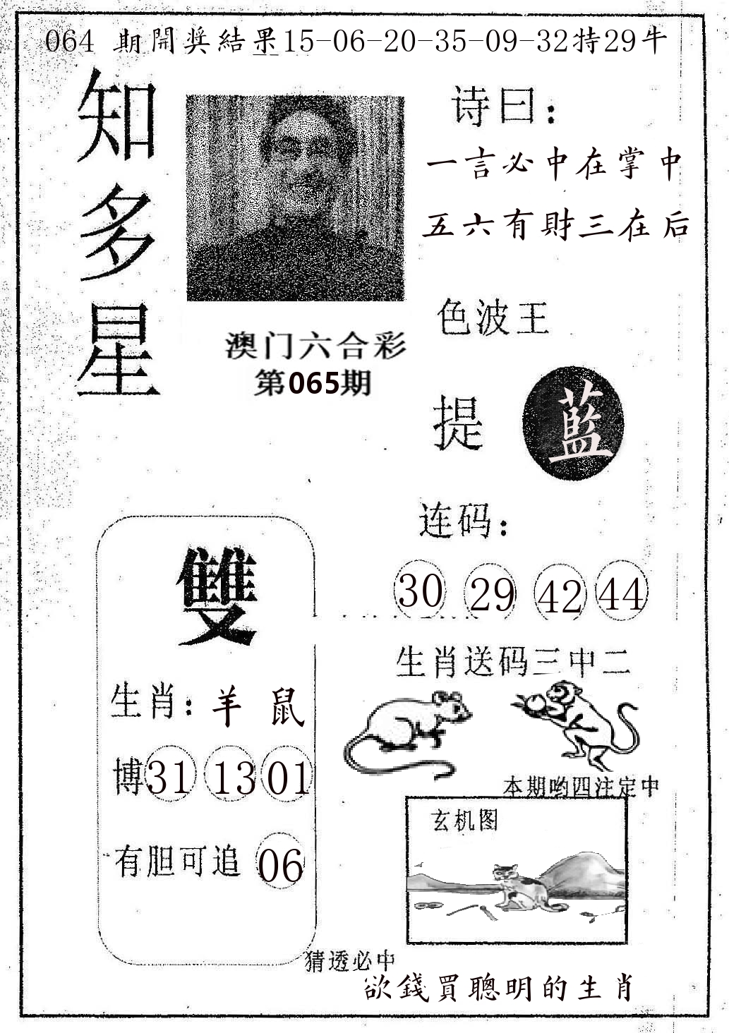 知多星 第65期
