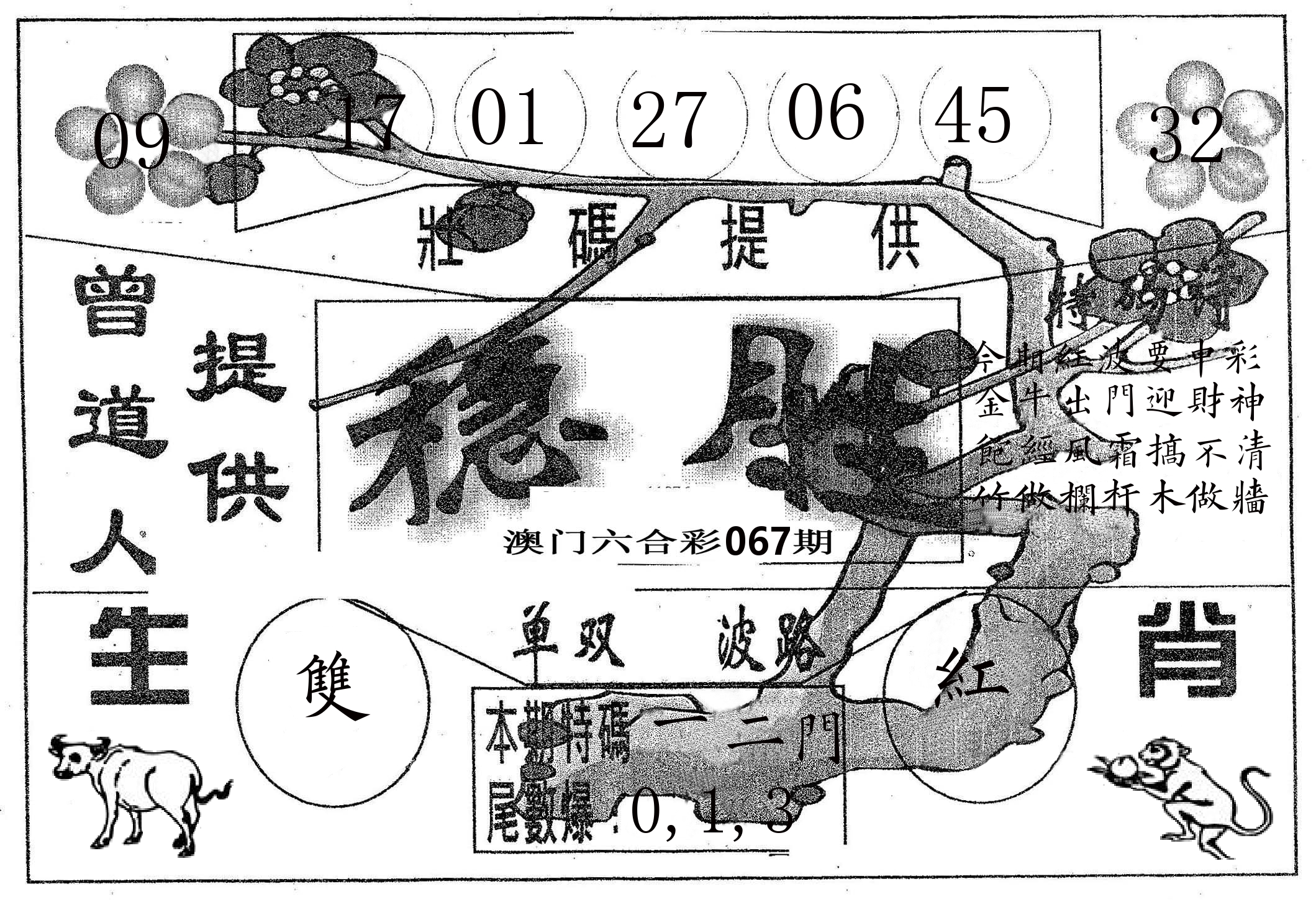 稳胜 第67期