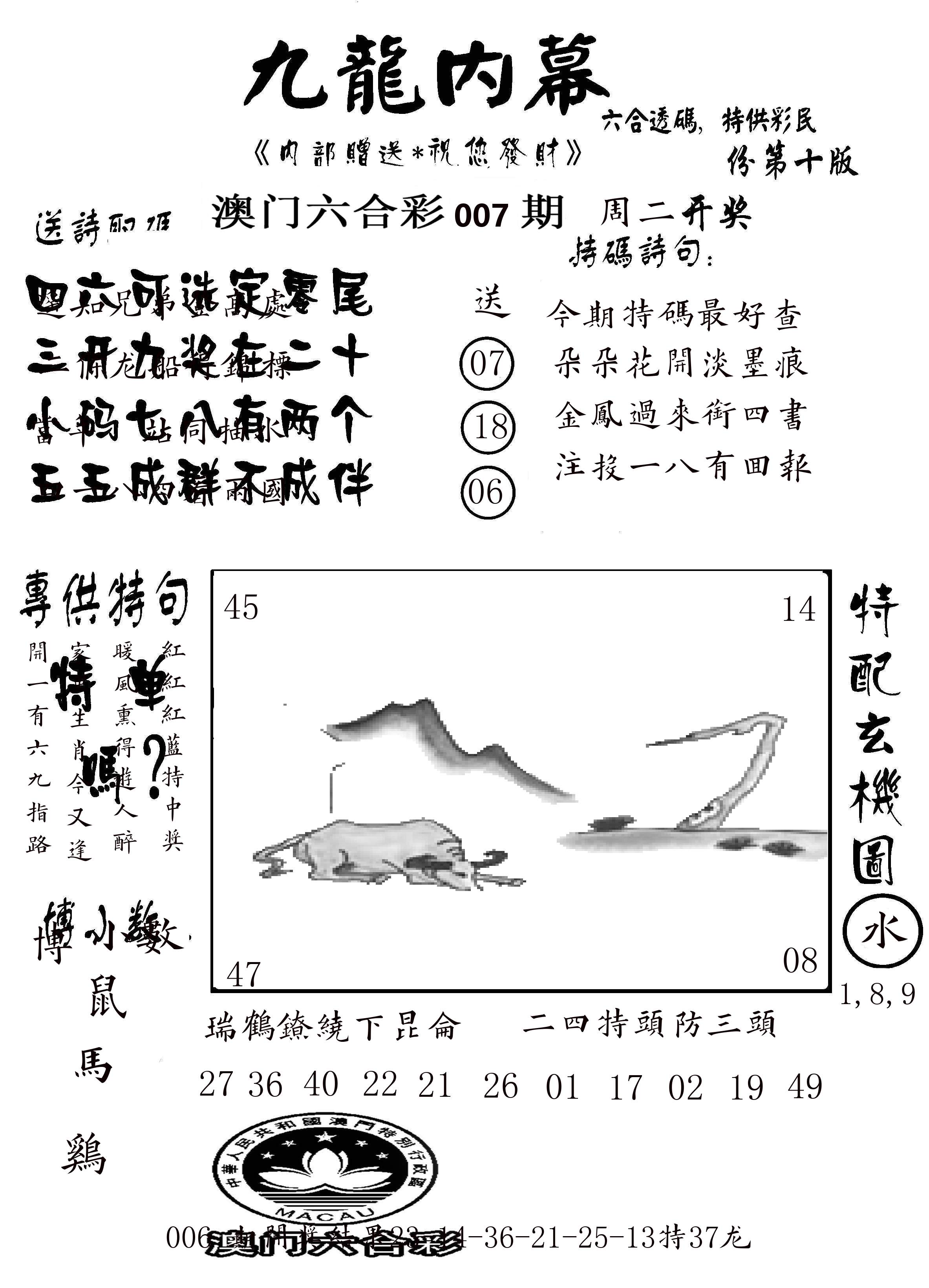 澳门传真2 第7期