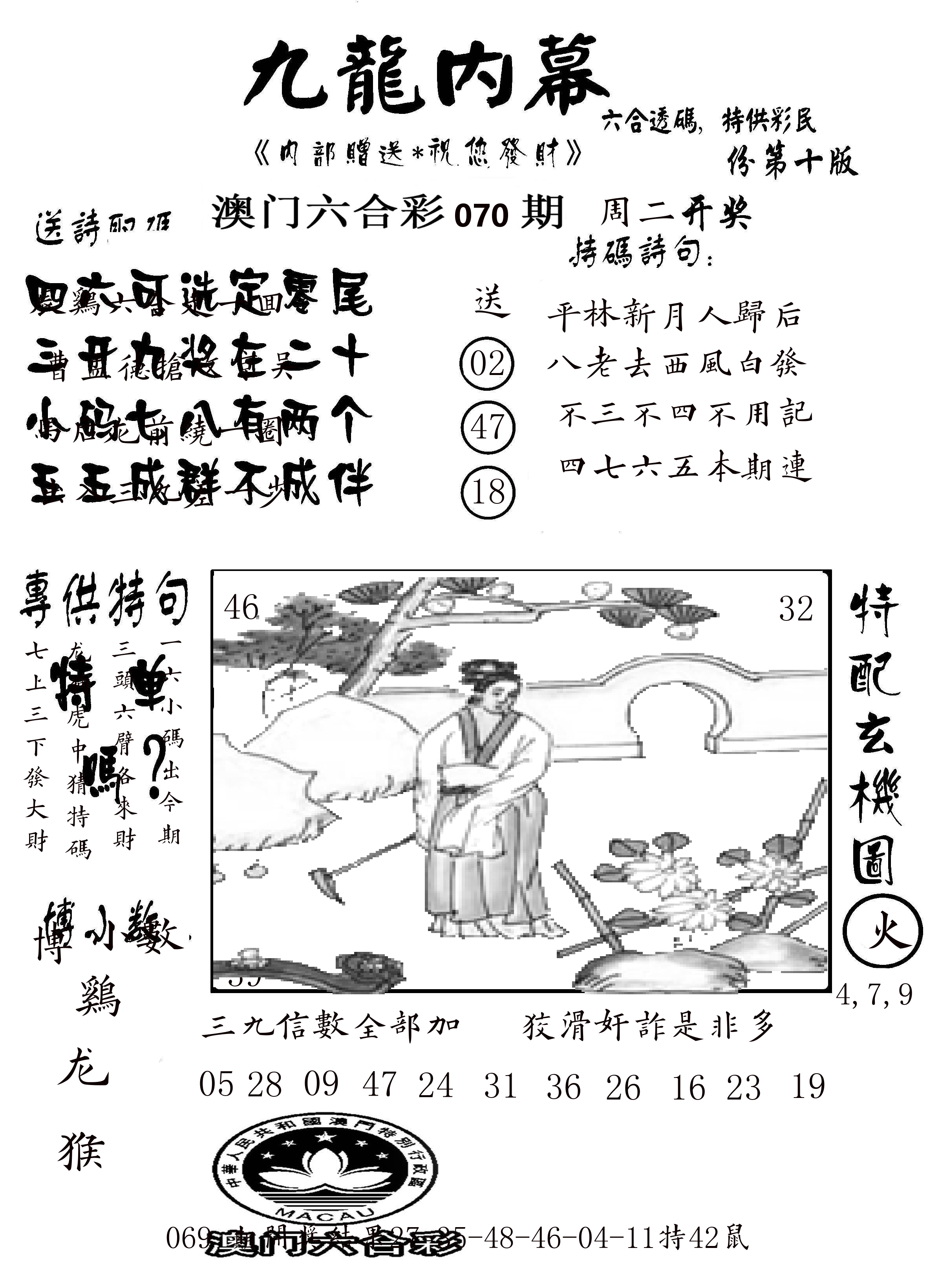 澳门传真2 第70期
