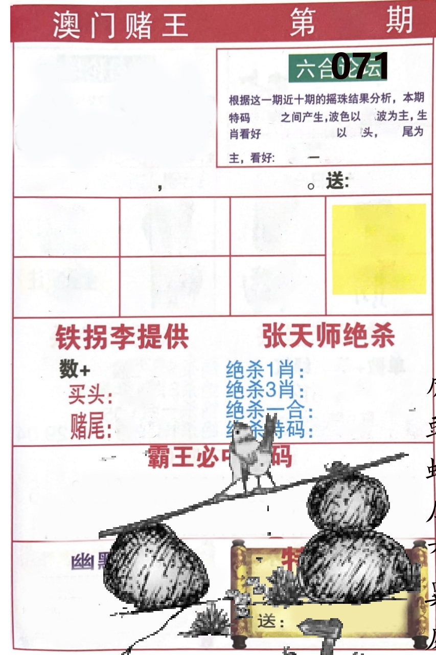 澳门堵王 第71期