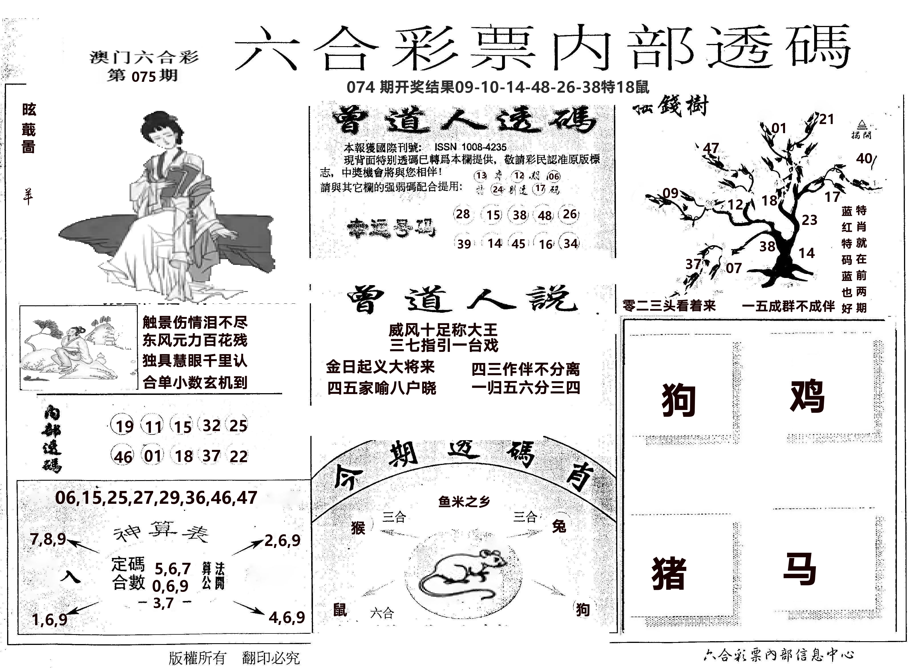 内部透码(信封) 第75期