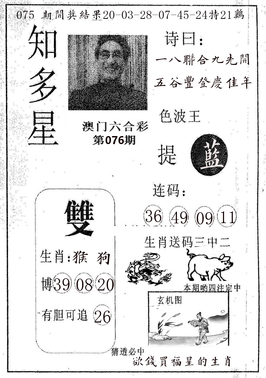 知多星 第76期