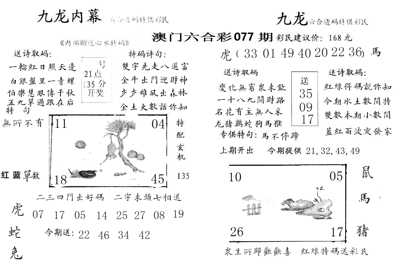 九龙内幕 第77期