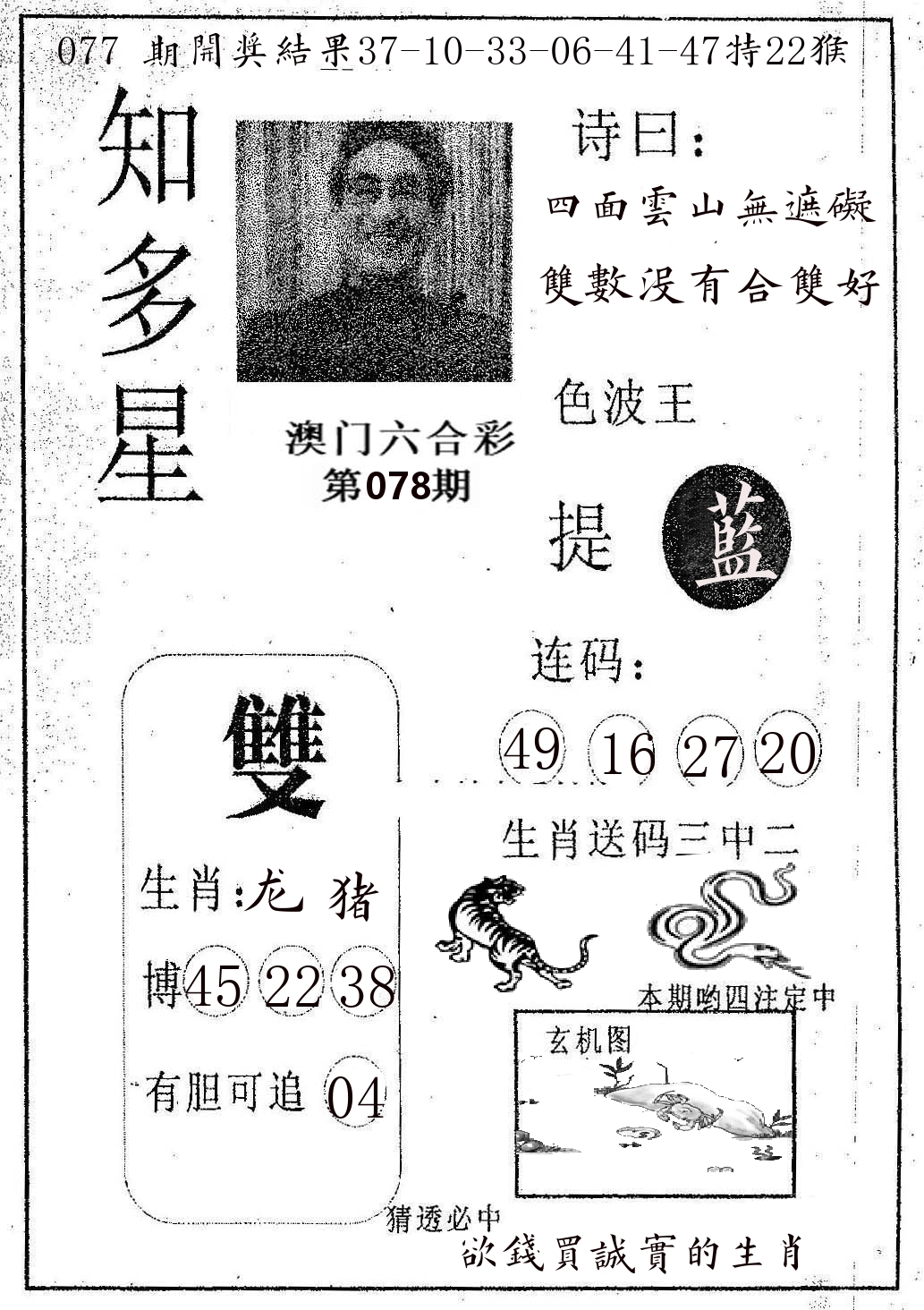知多星 第78期