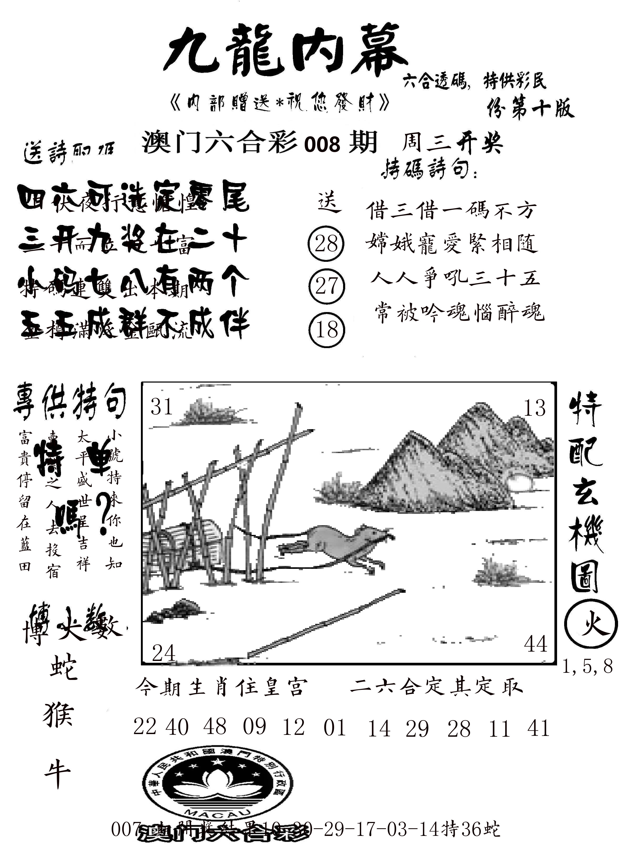 澳门传真2 第8期