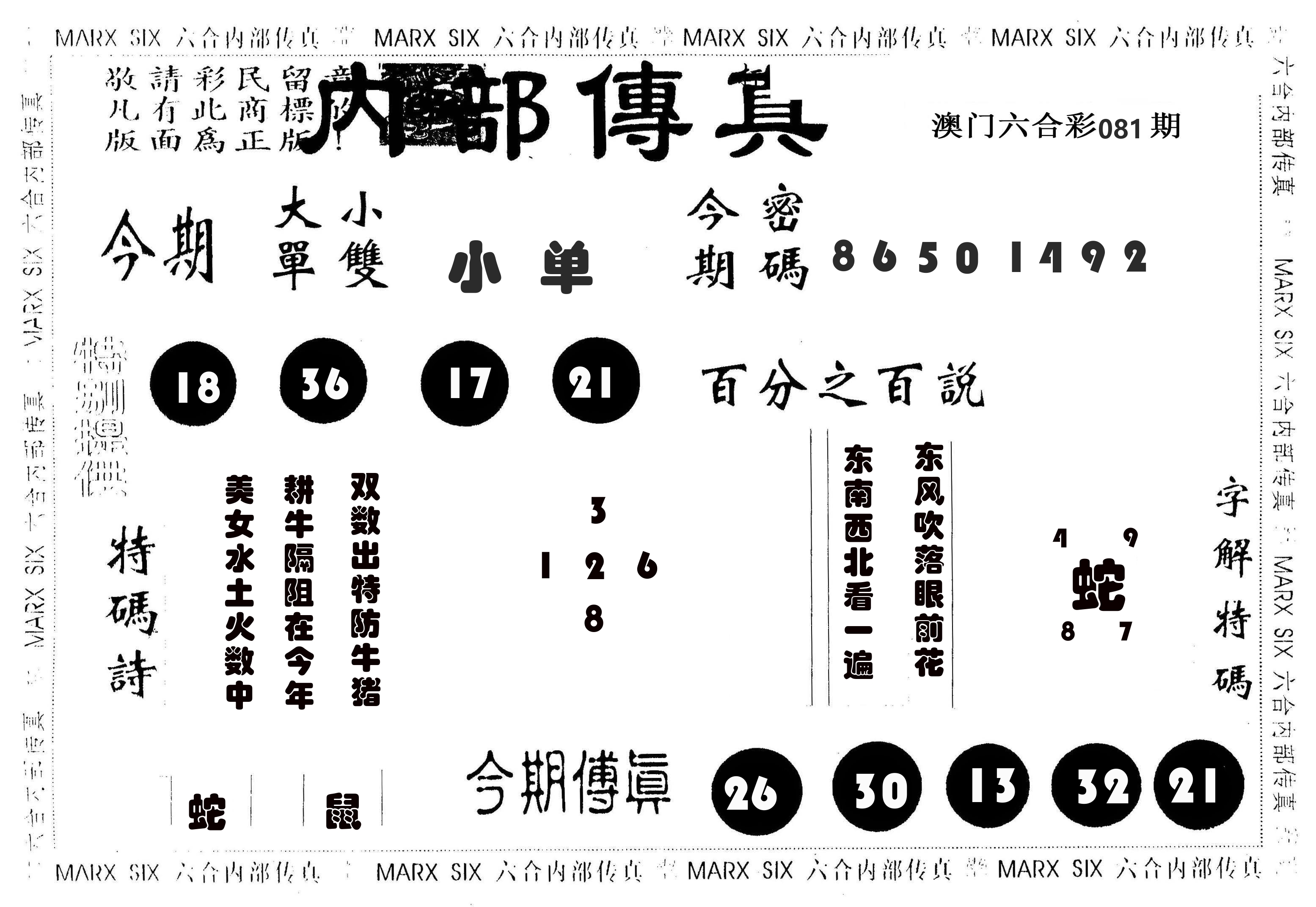 内部传真 第81期