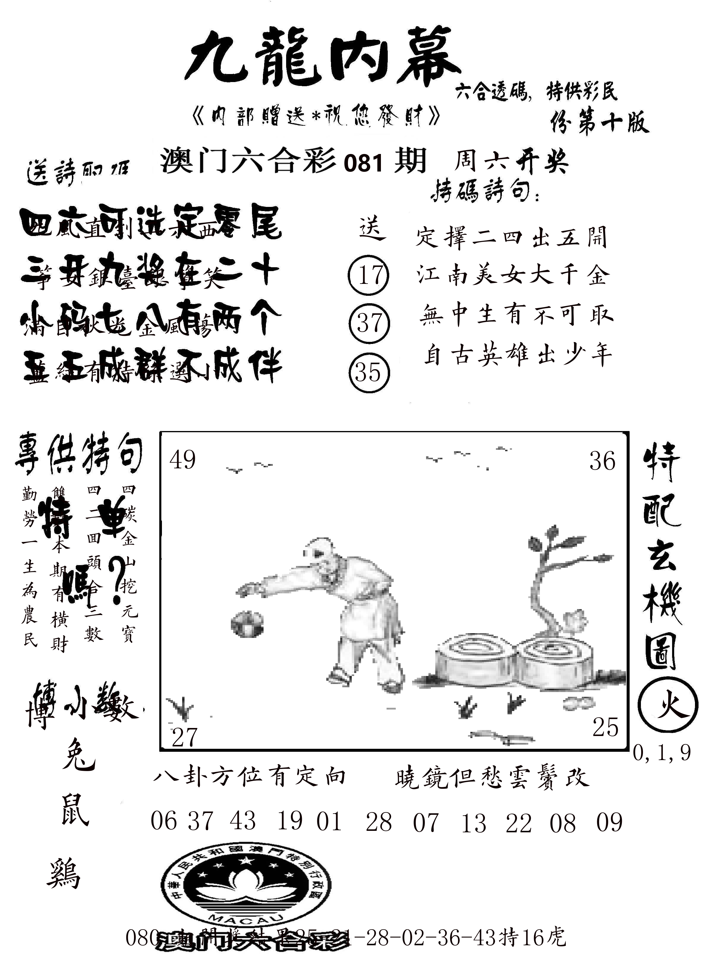 澳门传真2 第81期