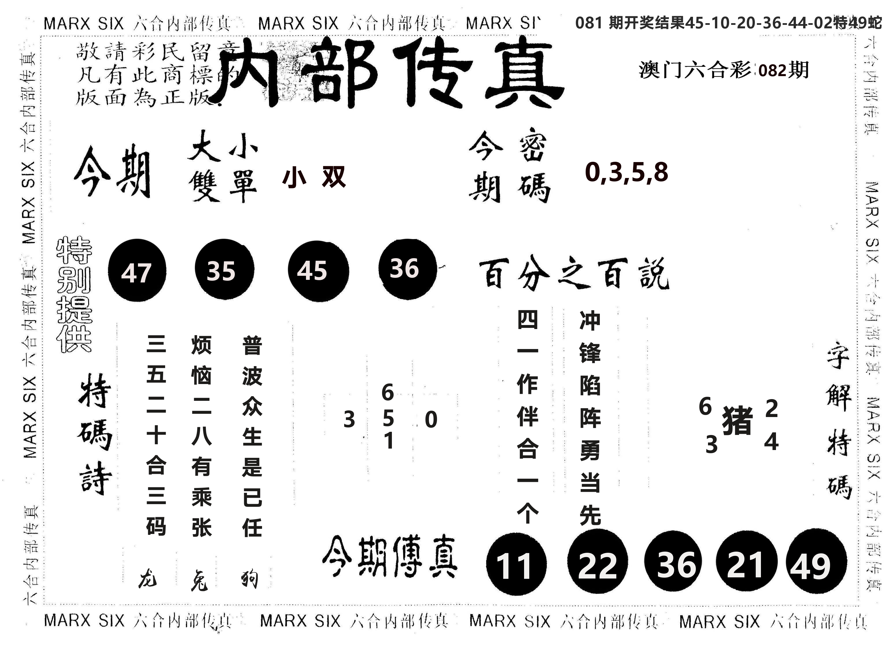 另版内部传真 第82期