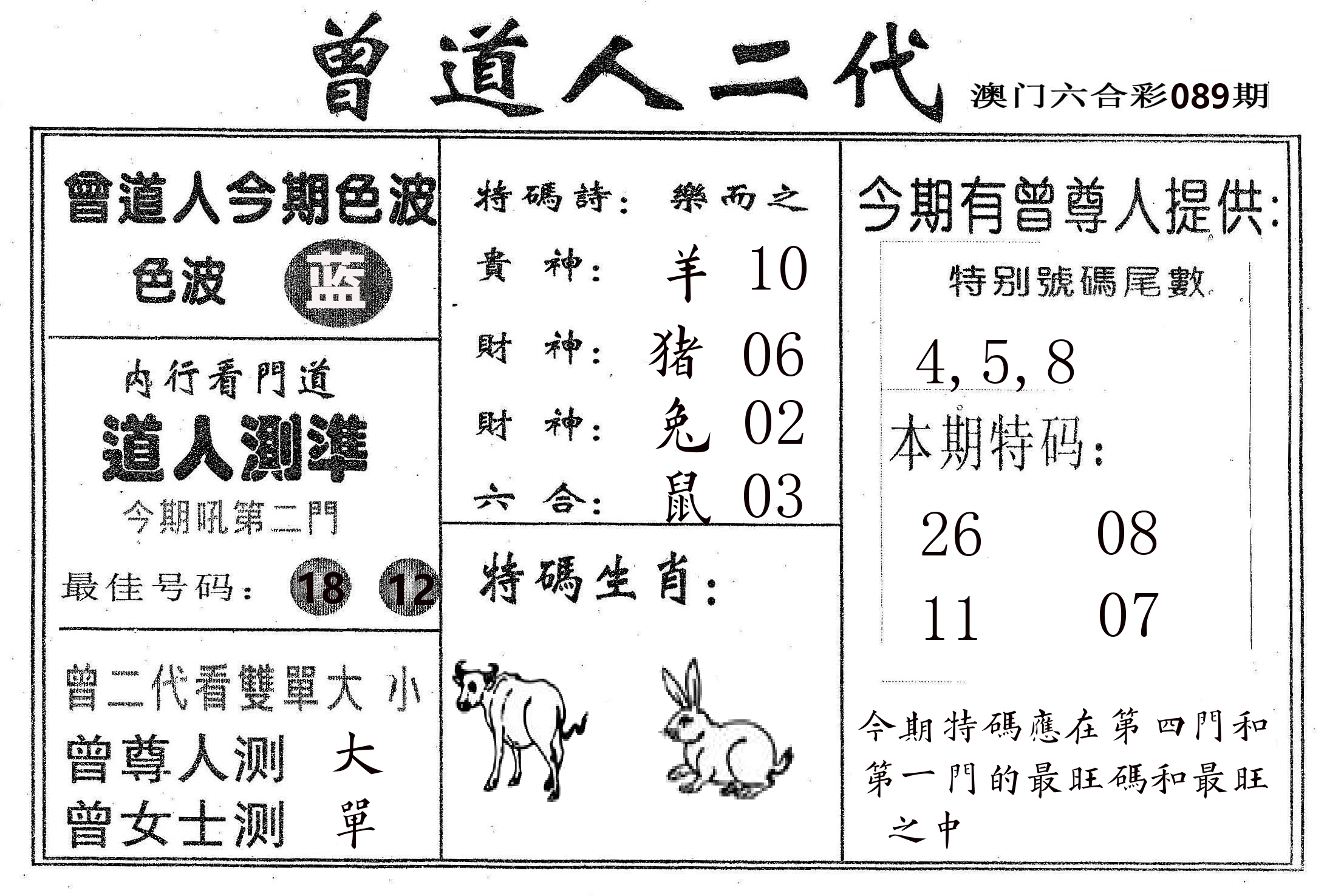 曾二代 第89期