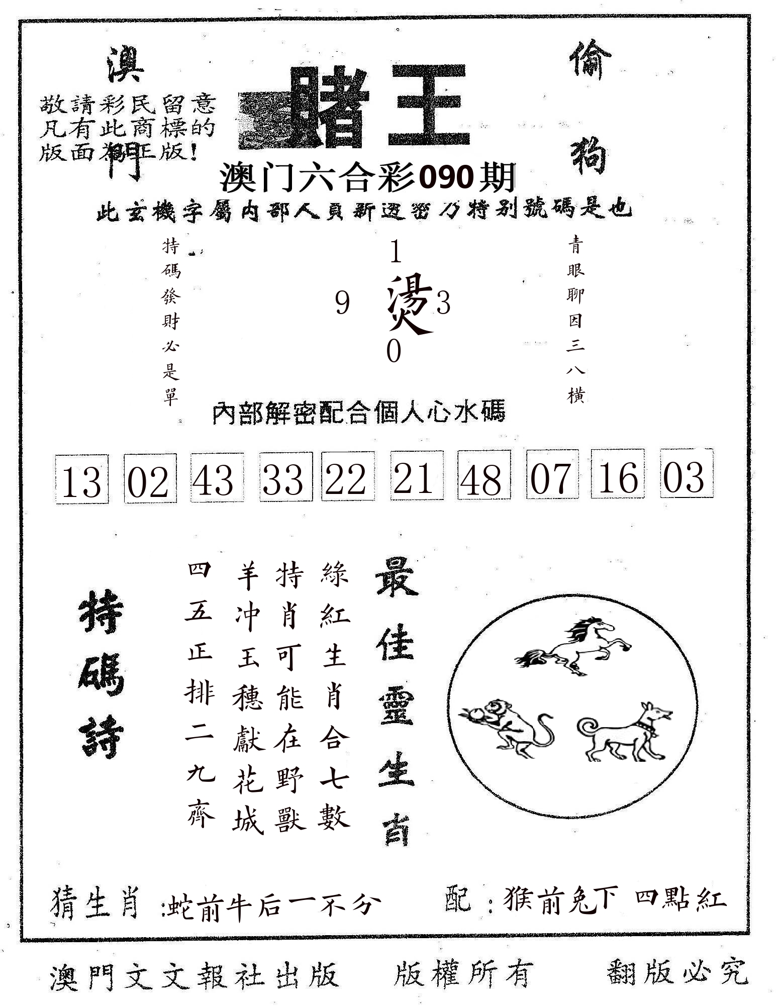 赌王 第90期