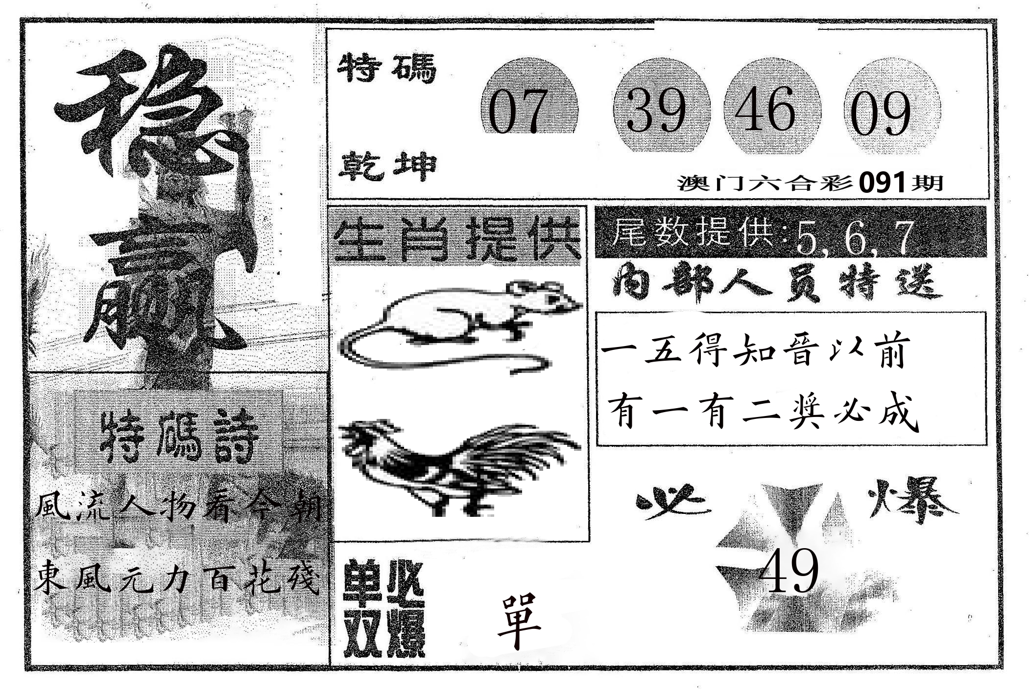 稳赢 第91期