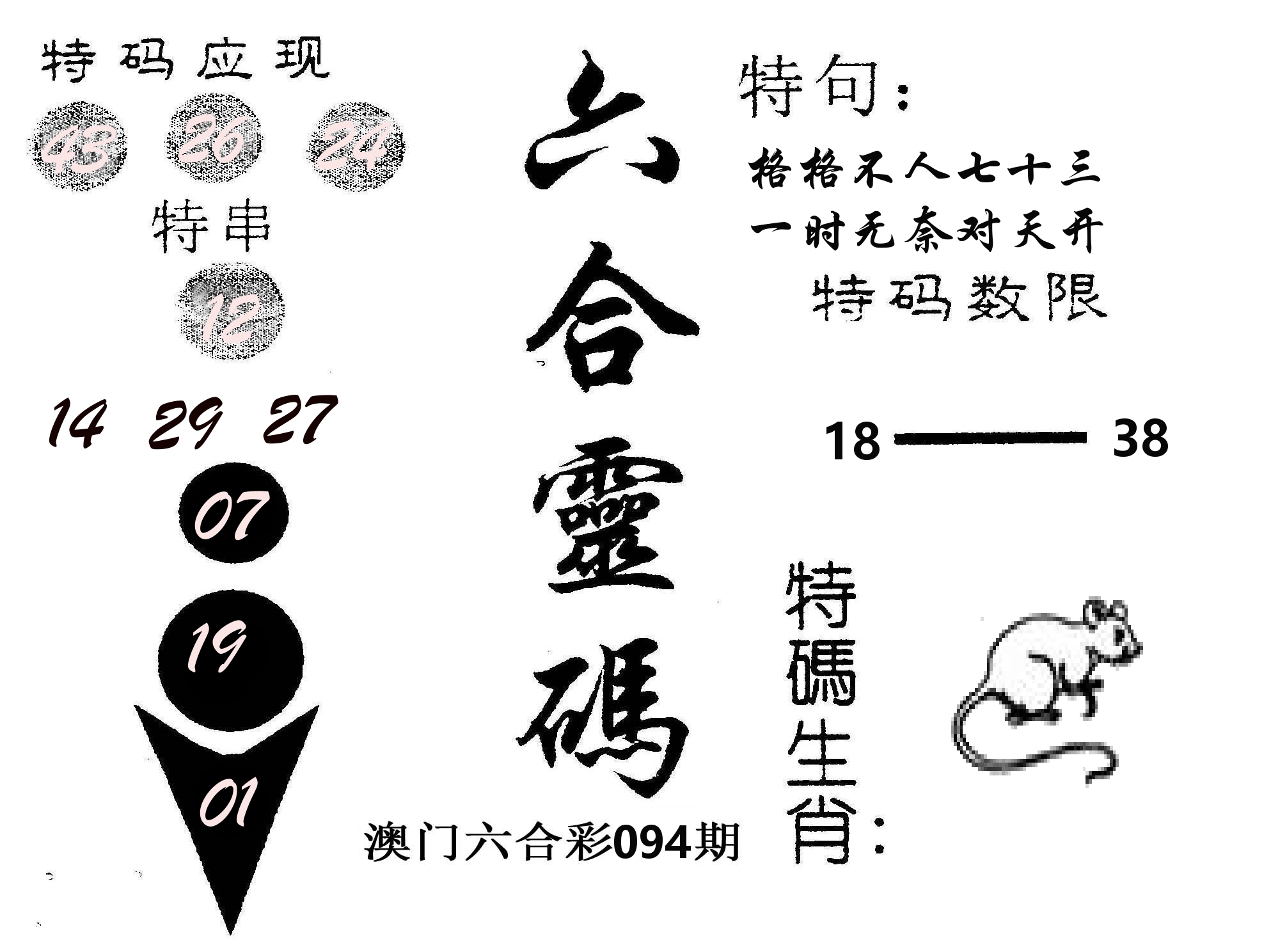 六合灵码 第94期