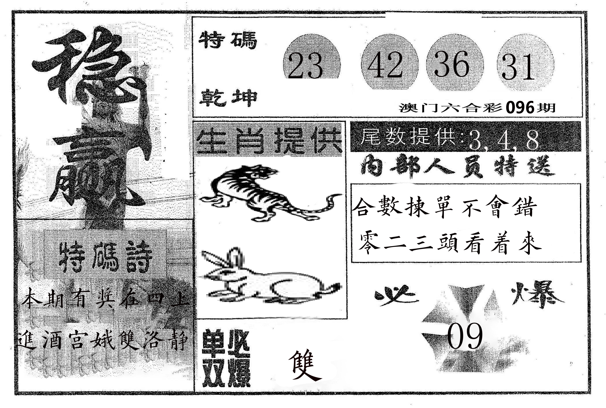 稳赢 第96期