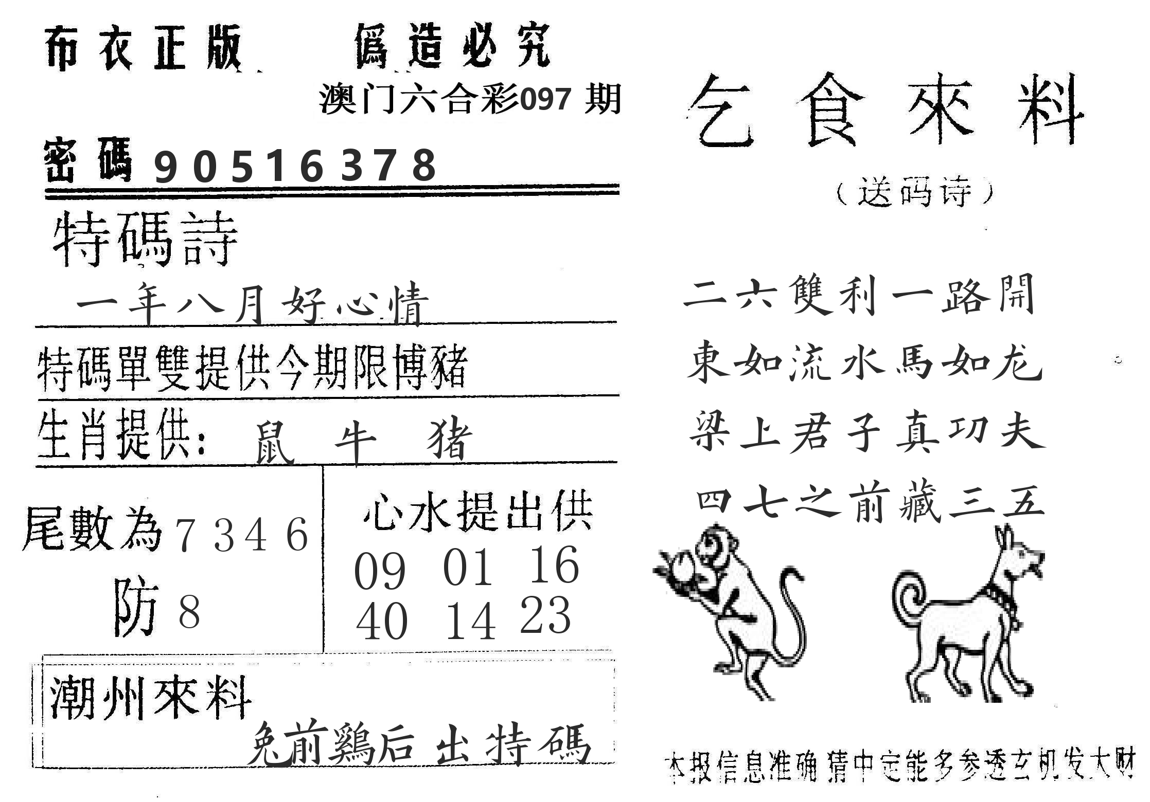 千禧码王 第97期