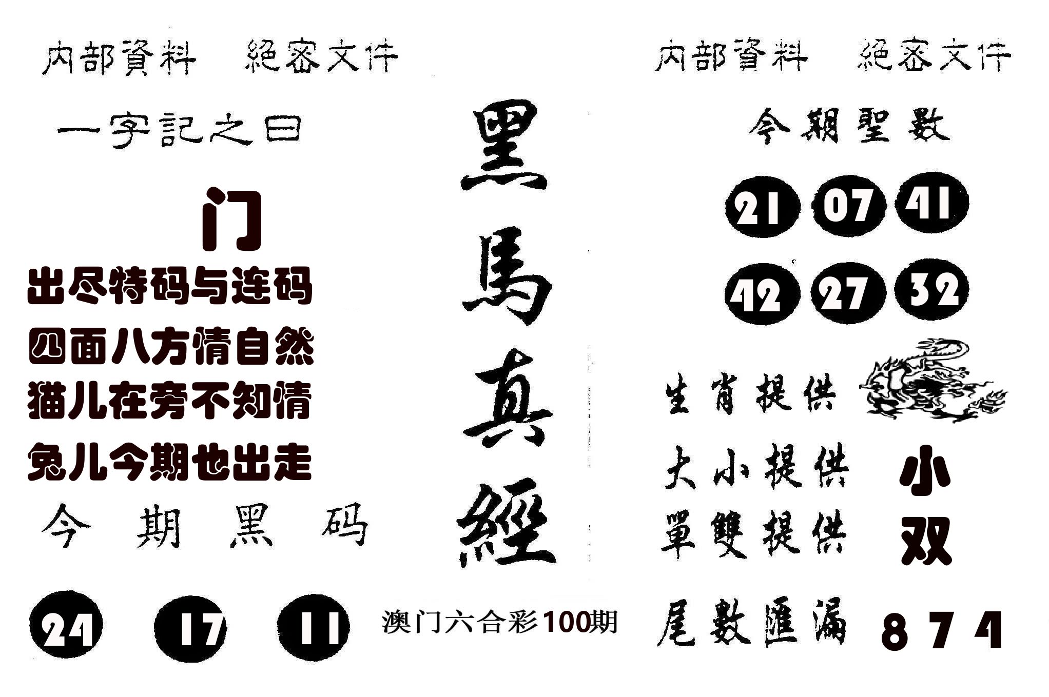 黑马真经 第100期