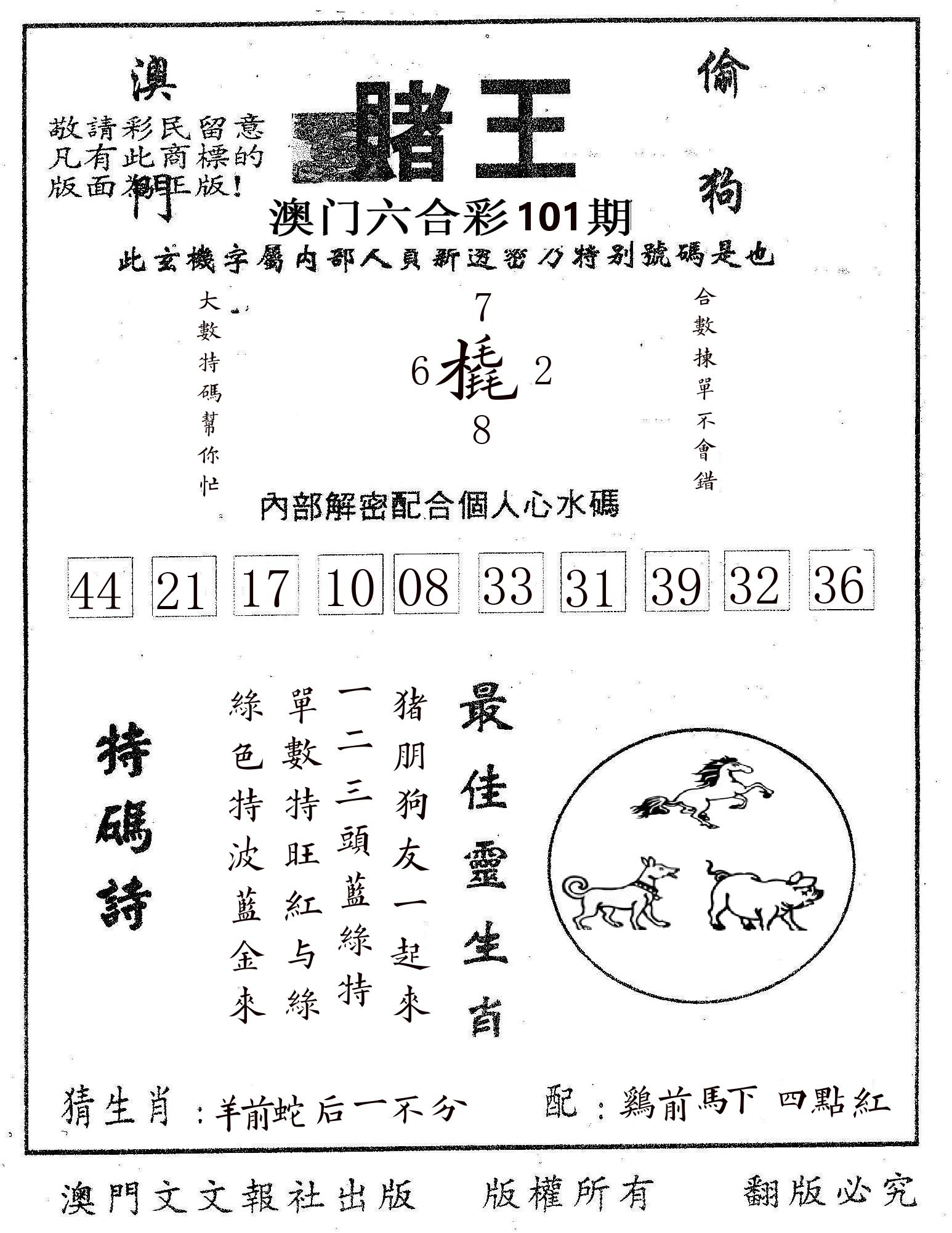赌王 第101期