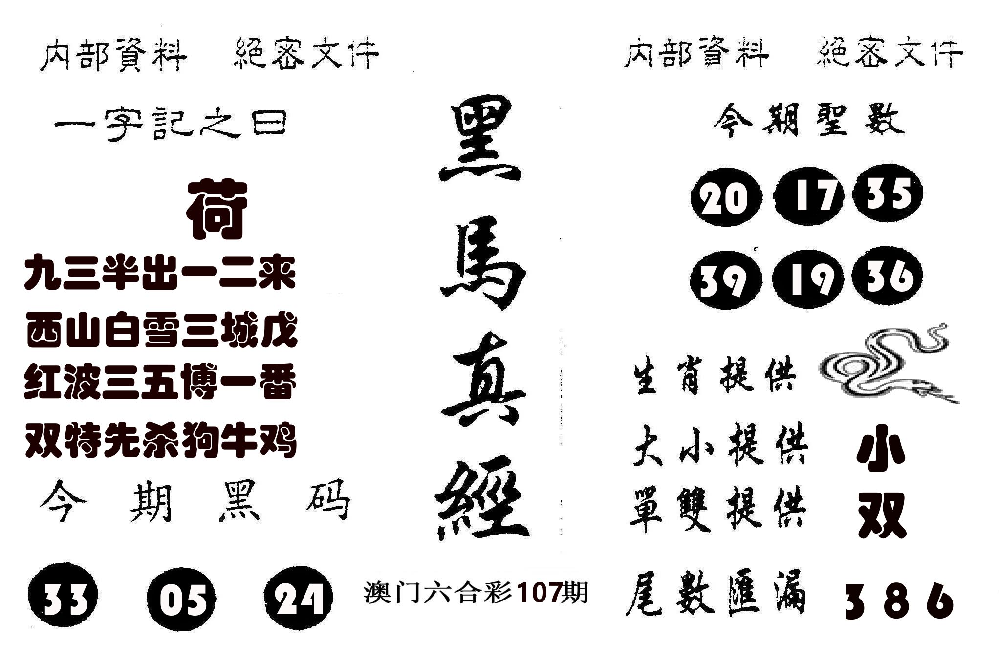黑马真经 第107期