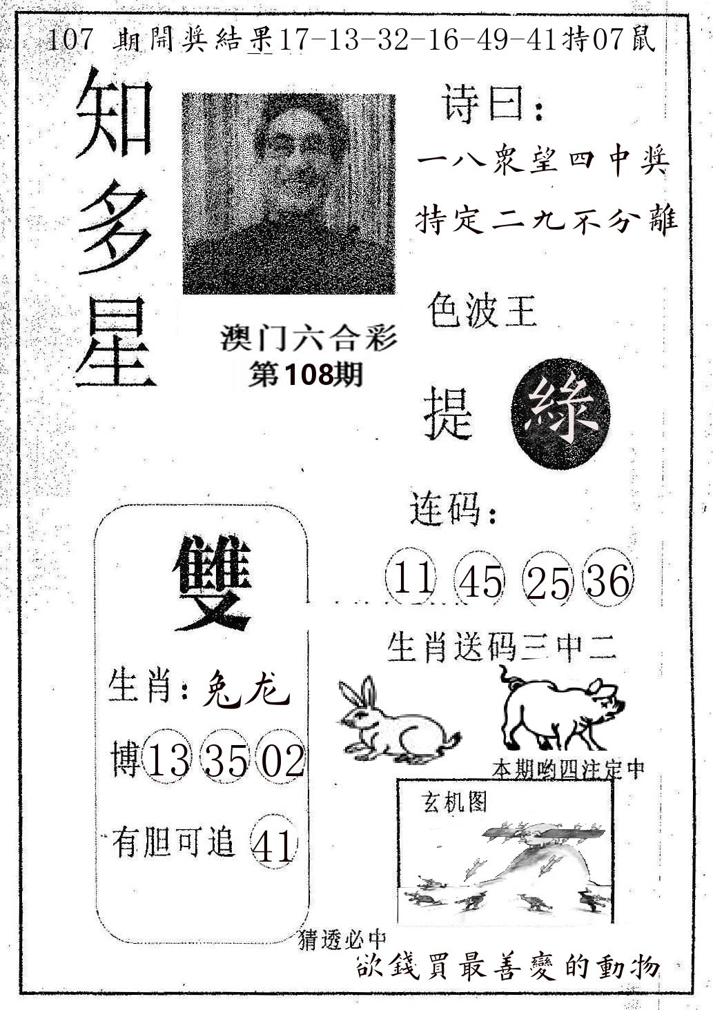 知多星 第108期