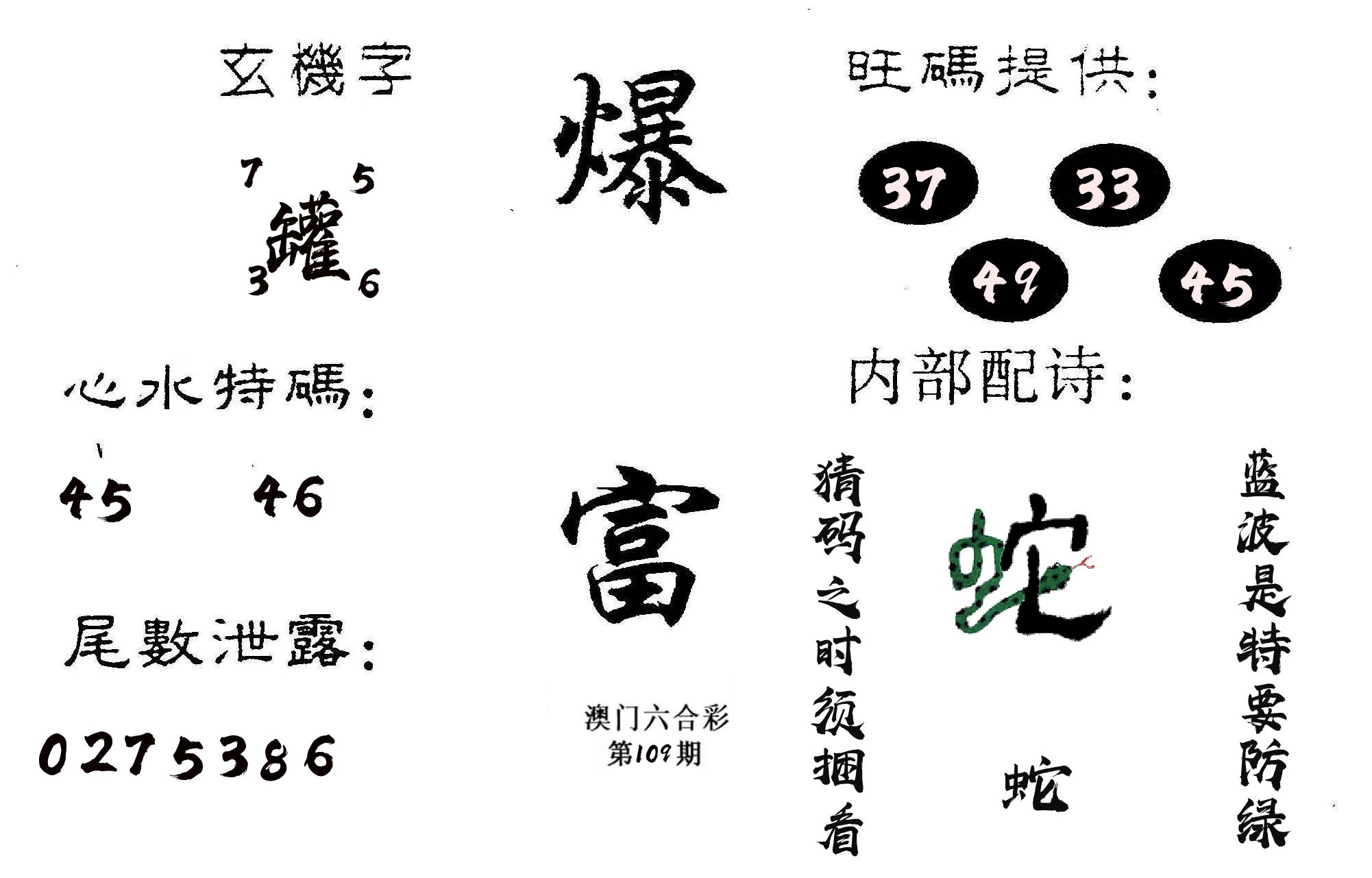 爆富 第109期
